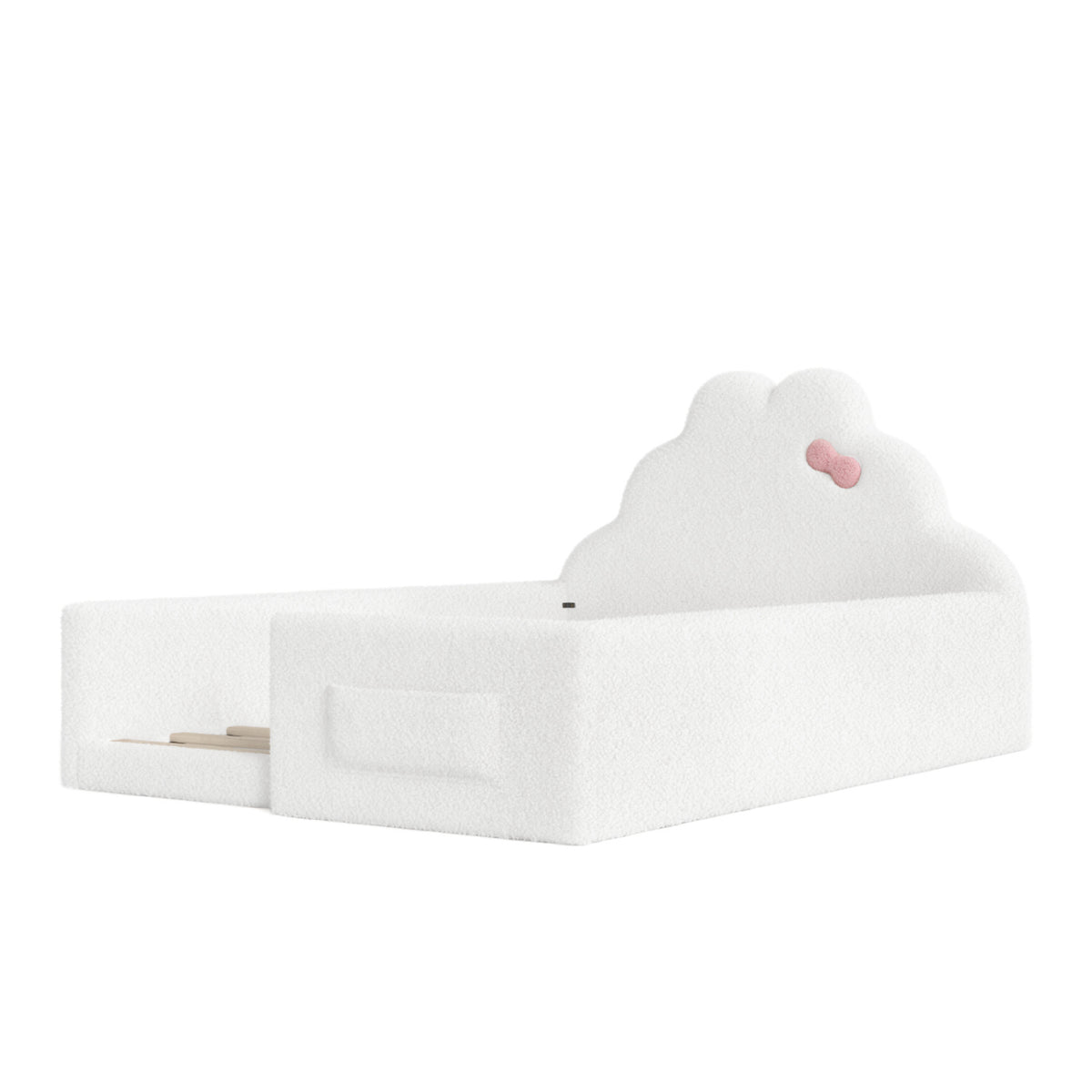 Full Soft Padded Upholstered Kids Floor Bed - OROA Kids - view 5
