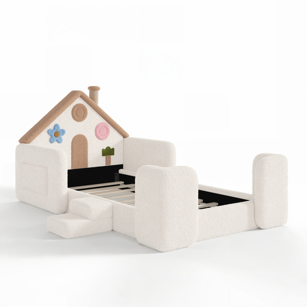 Upholstered Floor Twin Bed | OROA Kids