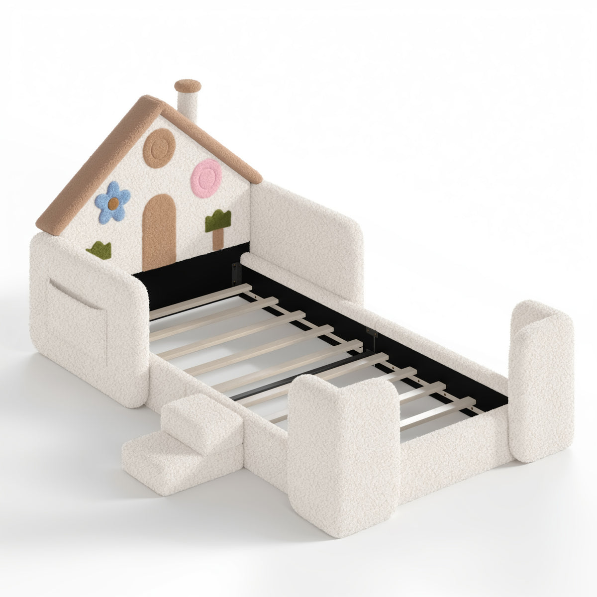 Upholstered Floor Twin Bed | OROA Kids