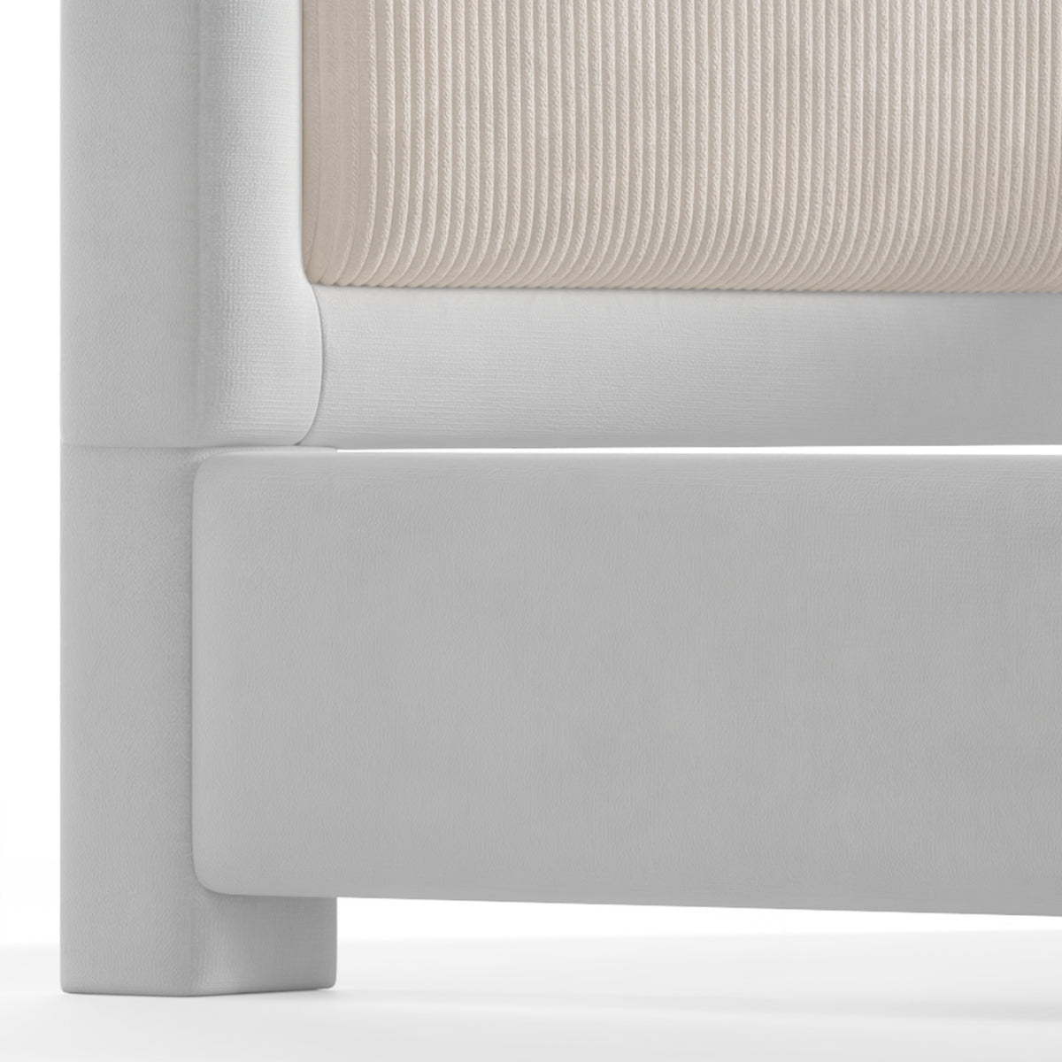 Modern European furniture - Upholstered Curved Headboard Twin Bed - www.oroa.com