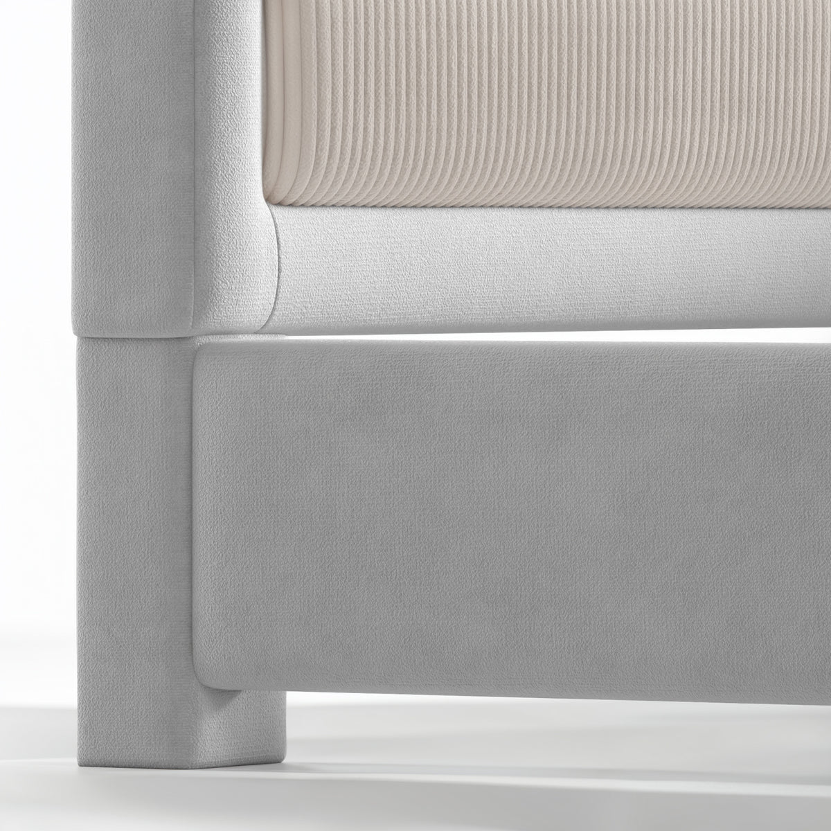 Upholstered Gray Kids Floor bed | OROA Kids