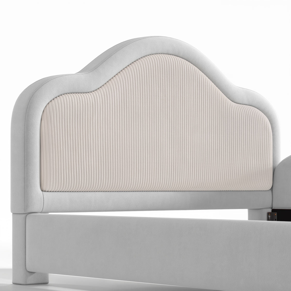 Upholstered Gray Kids Floor bed | OROA Kids