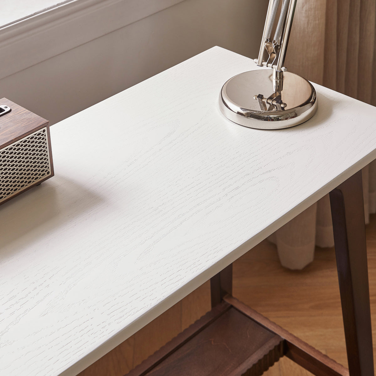 Solid Hardwood Student Study Desk with Storage | OROA