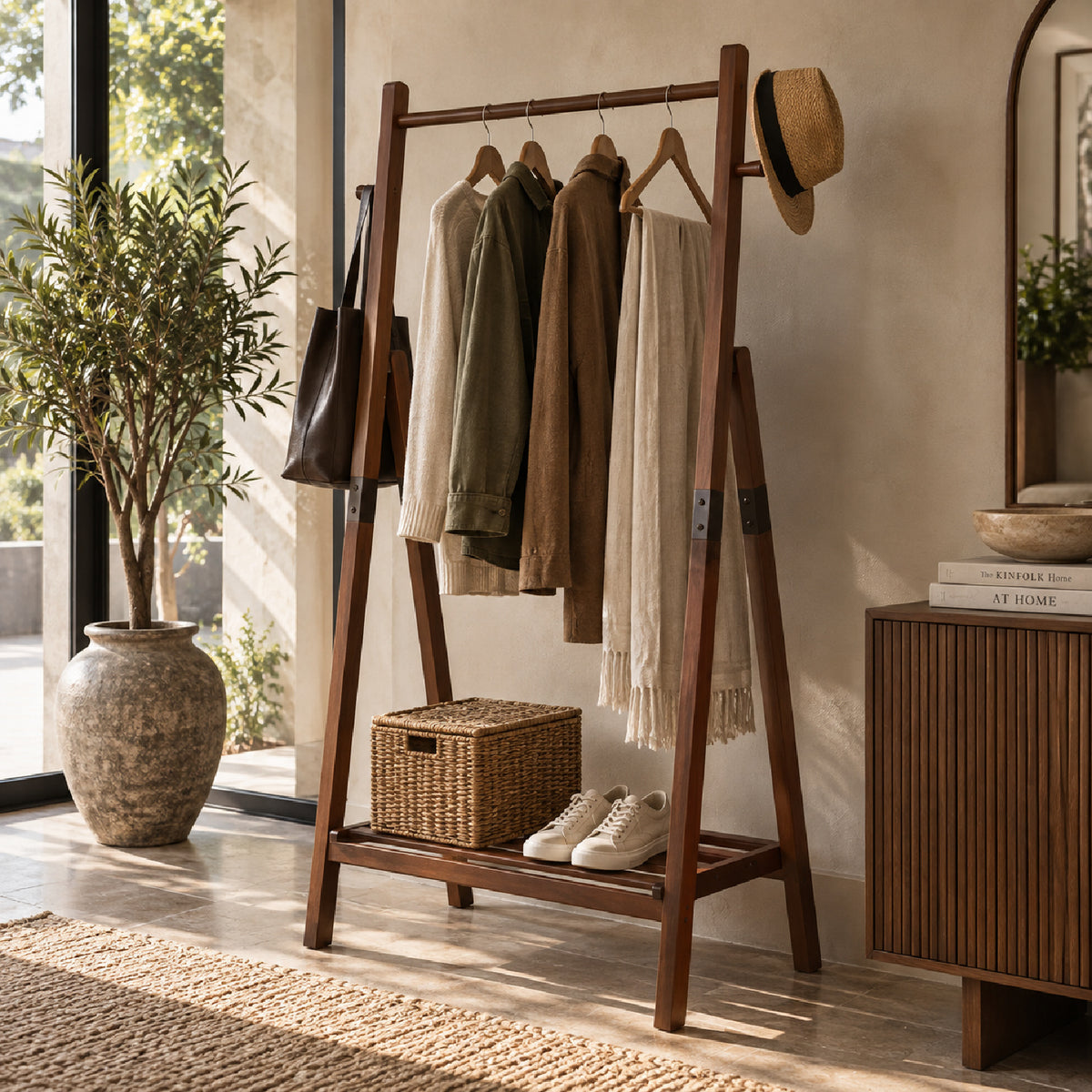 Pine Wood Clothes Rack | Maison Naturelle