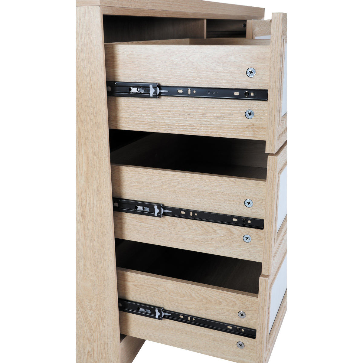 Modern European furniture - Royal Oak Two-Tone Wooden Dressing Table - www.oroa.com