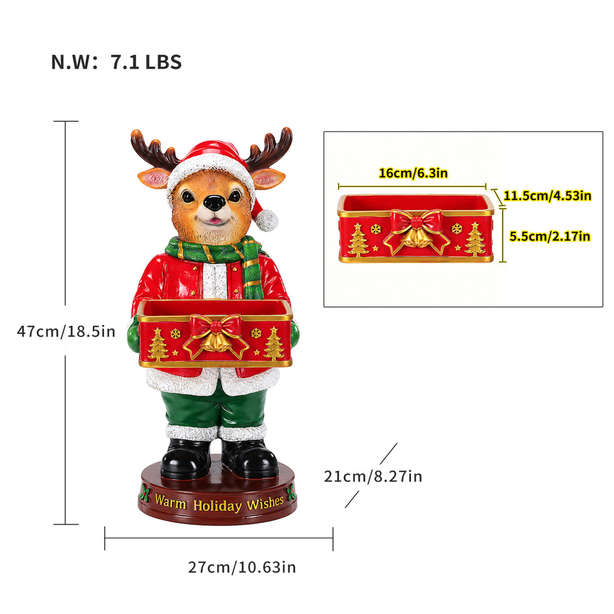 Modern European furniture - Christmas Reindeer Statue - www.oroa.com