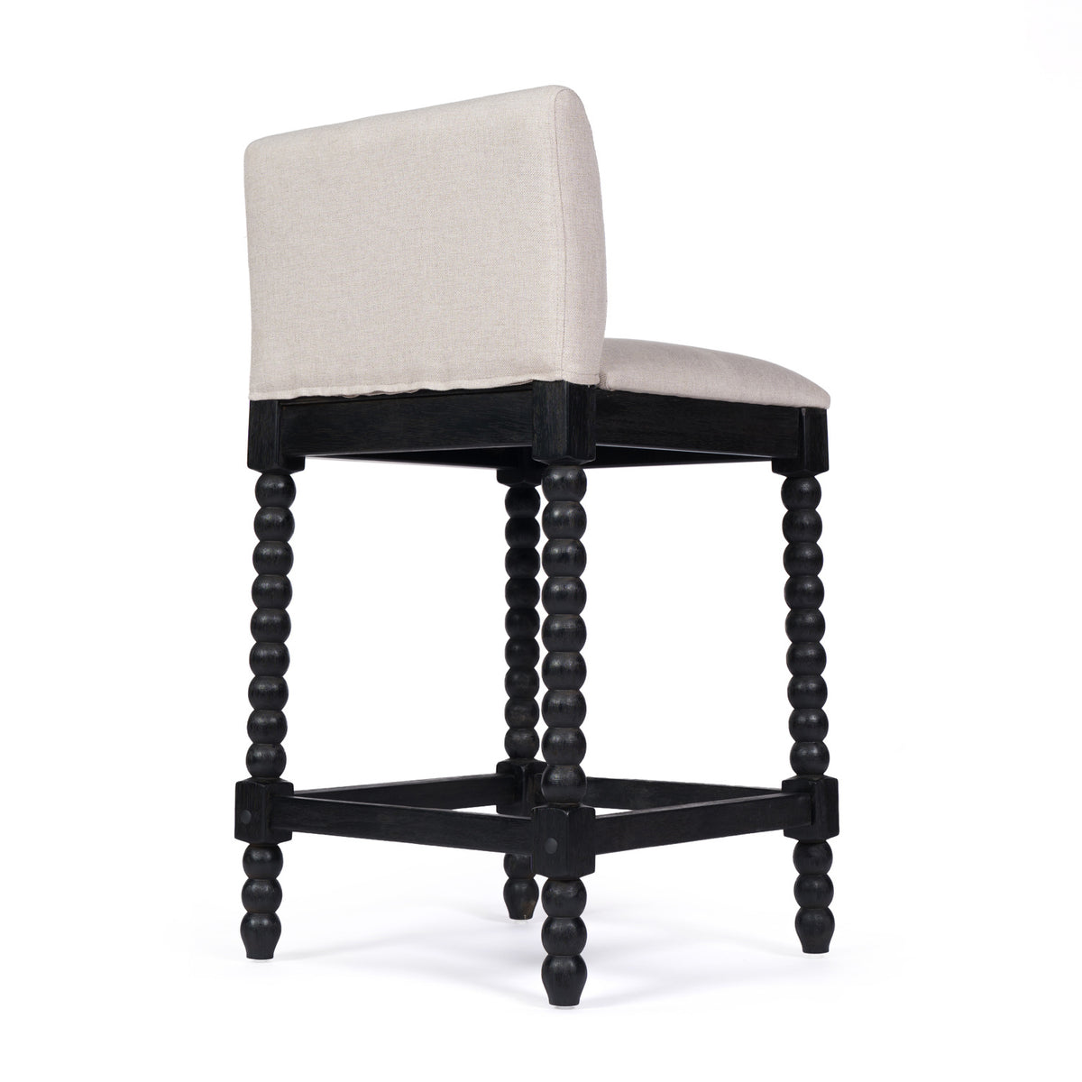 Linen Upholstered Bar Stools (2) | OROA