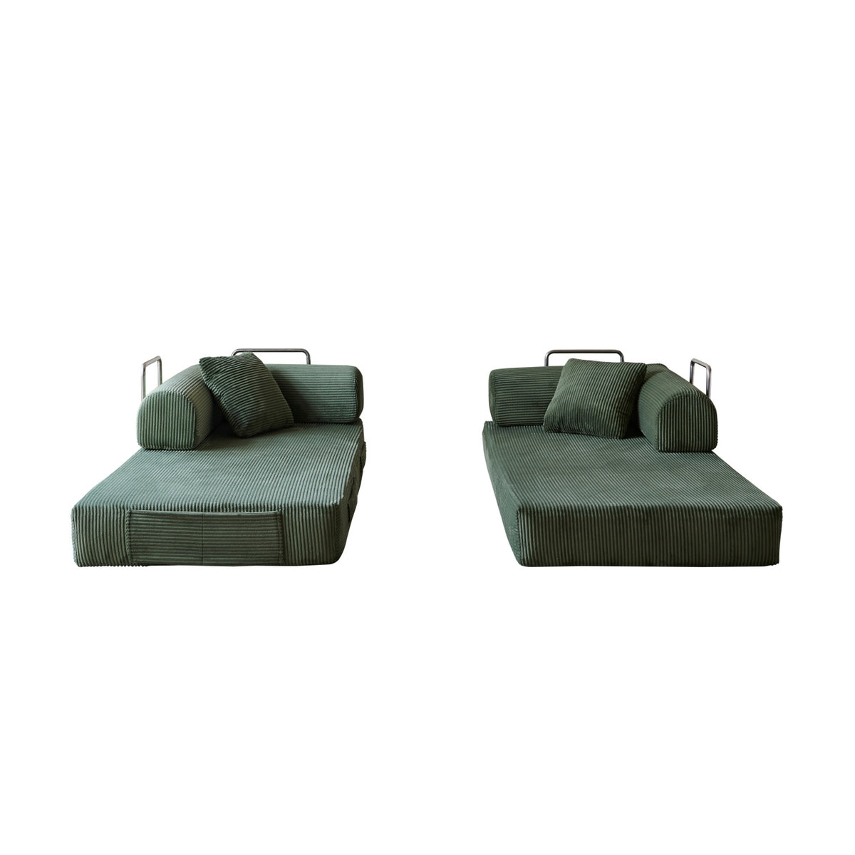 Green Compression Sofa Convertible Sofa Bed | OROA