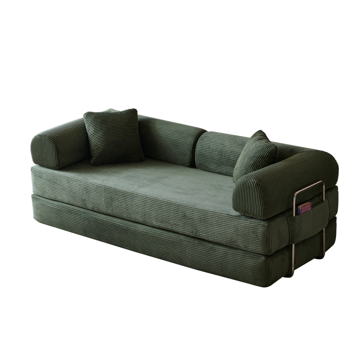 Green Compression Sofa Convertible Sofa Bed | OROA