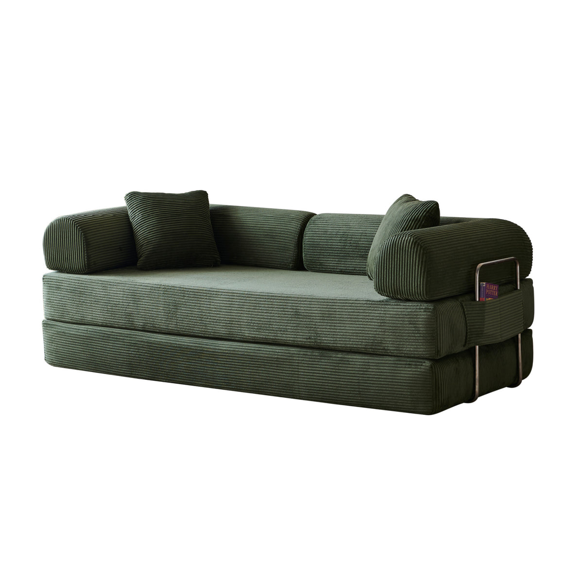 Green Compression Sofa Convertible Sofa Bed | OROA