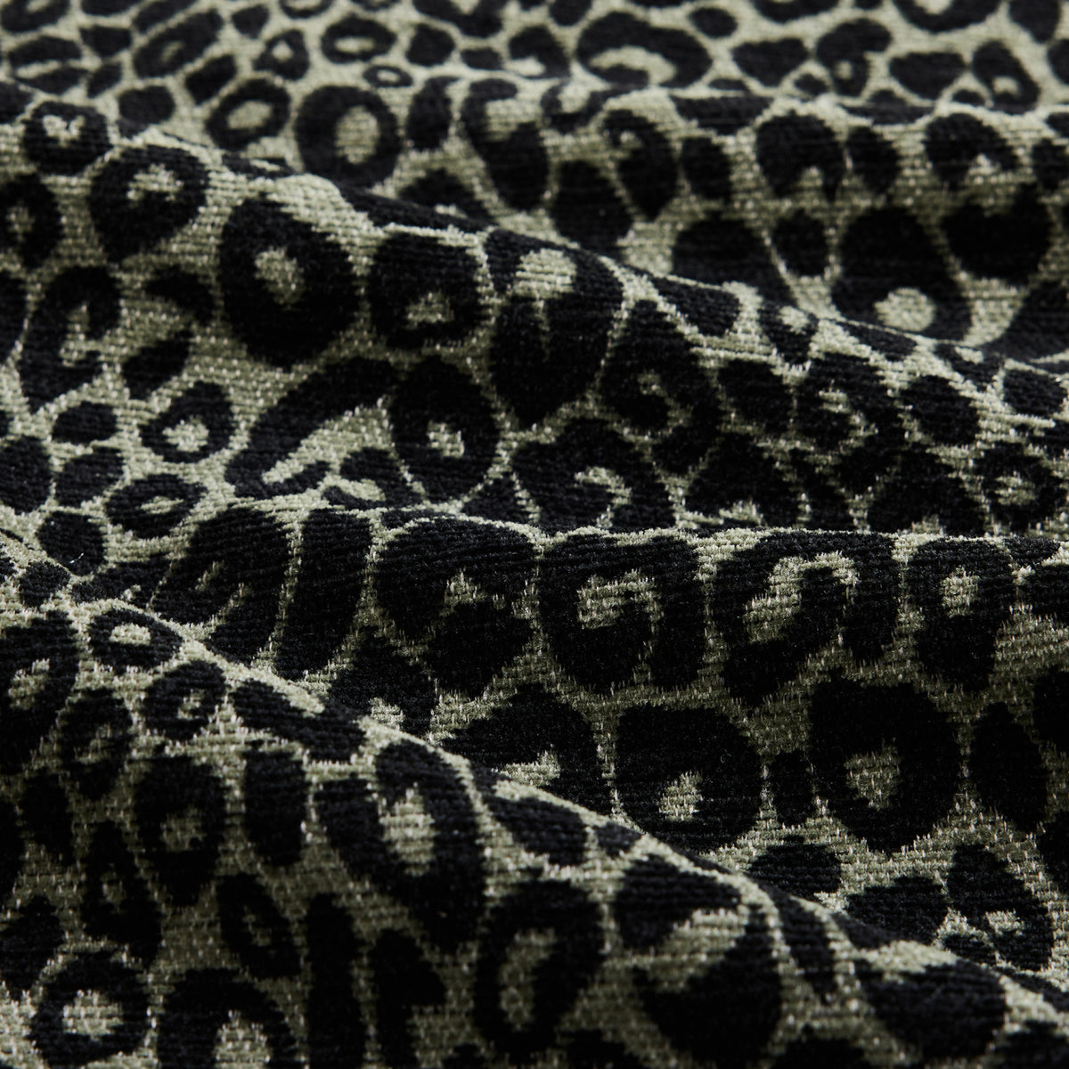 Modern European furniture - Green Black Leopard Chenille Armless Sofa - www.oroa.com