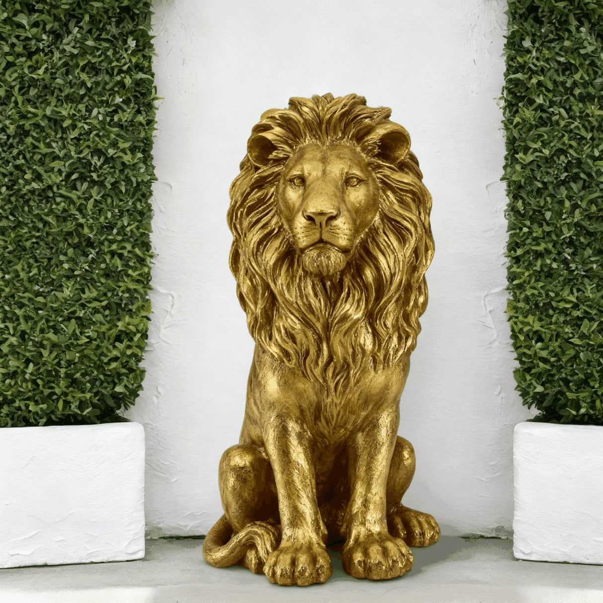 24' Lion Statue Guardian Sculpture | OROA