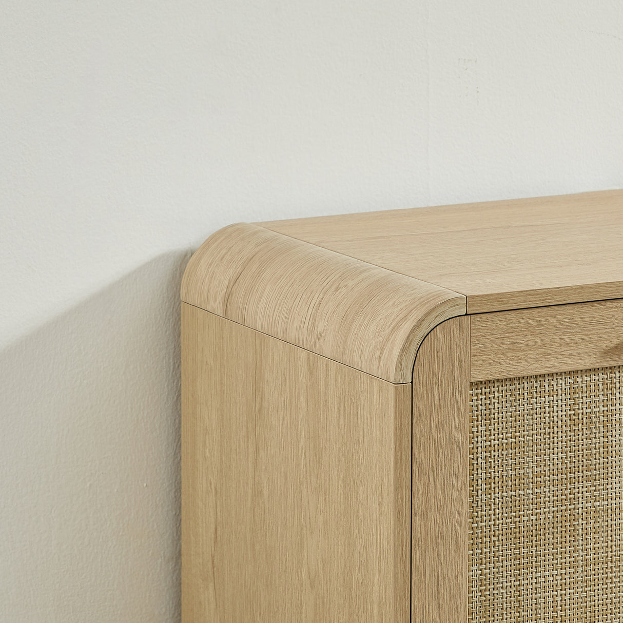 Rattan Storage Sideboard Buffet Cabinet with 4 Doors | OROA