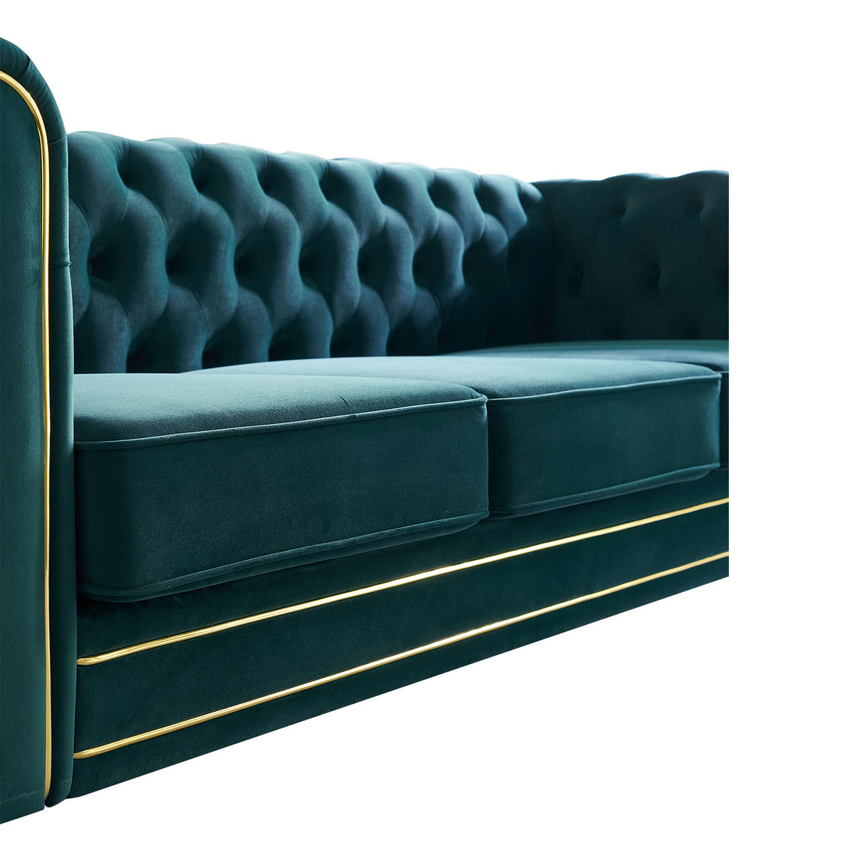 Green Velvet Chesterfield Sofa | OROA - www.oroa.com