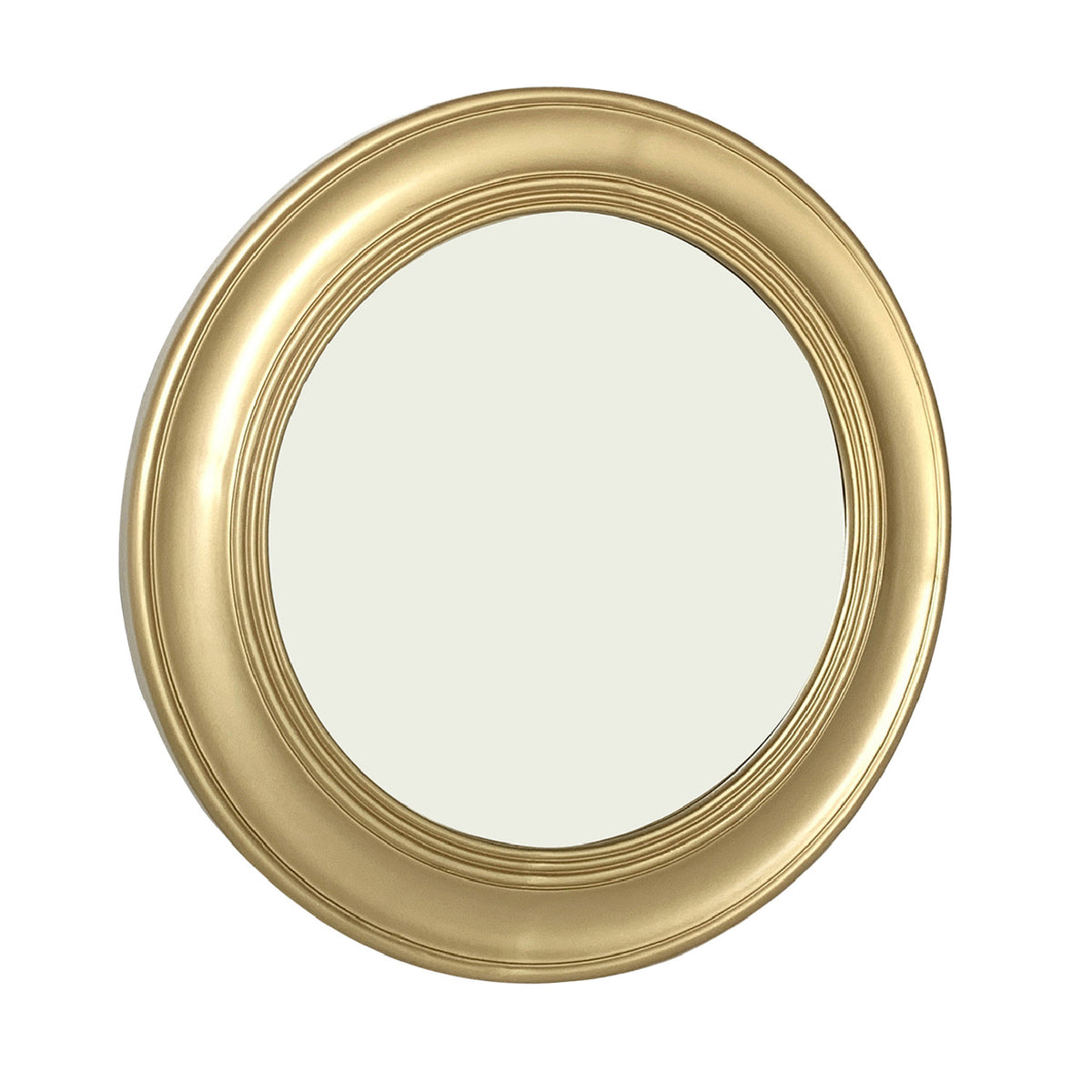 Modern European furniture - Brushed Gold Vintage Round Wall Mirror - www.oroa.com
