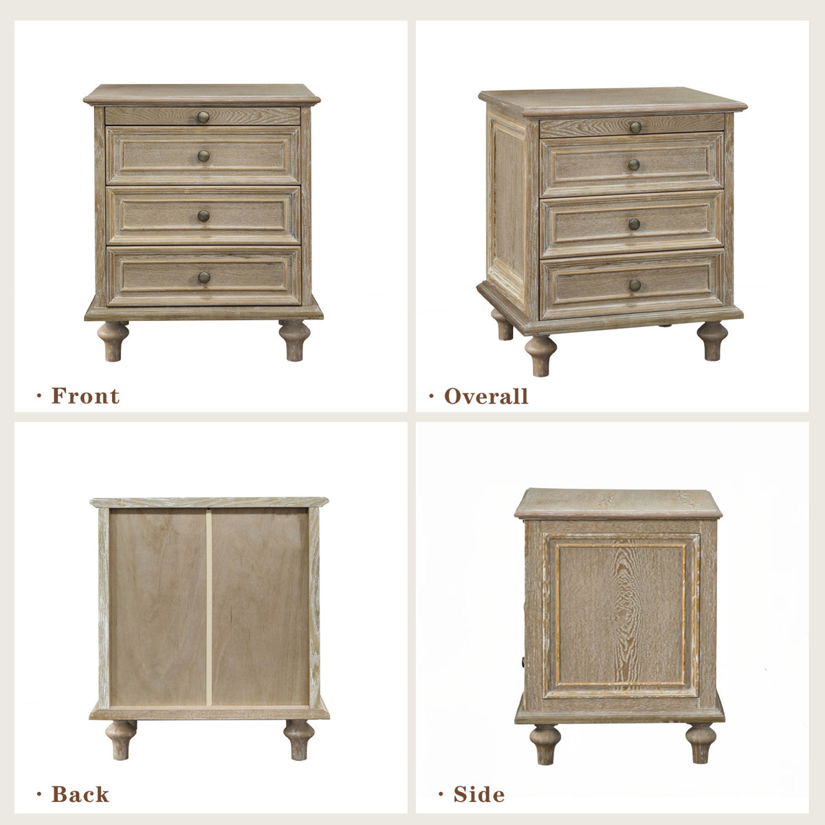 Modern European furniture - Wood Storage End Table - www.oroa.com