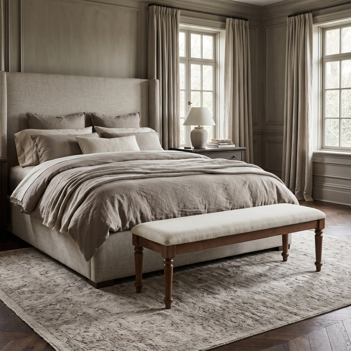 Modern European furniture - Upholstered Bed Bench - www.oroa.com