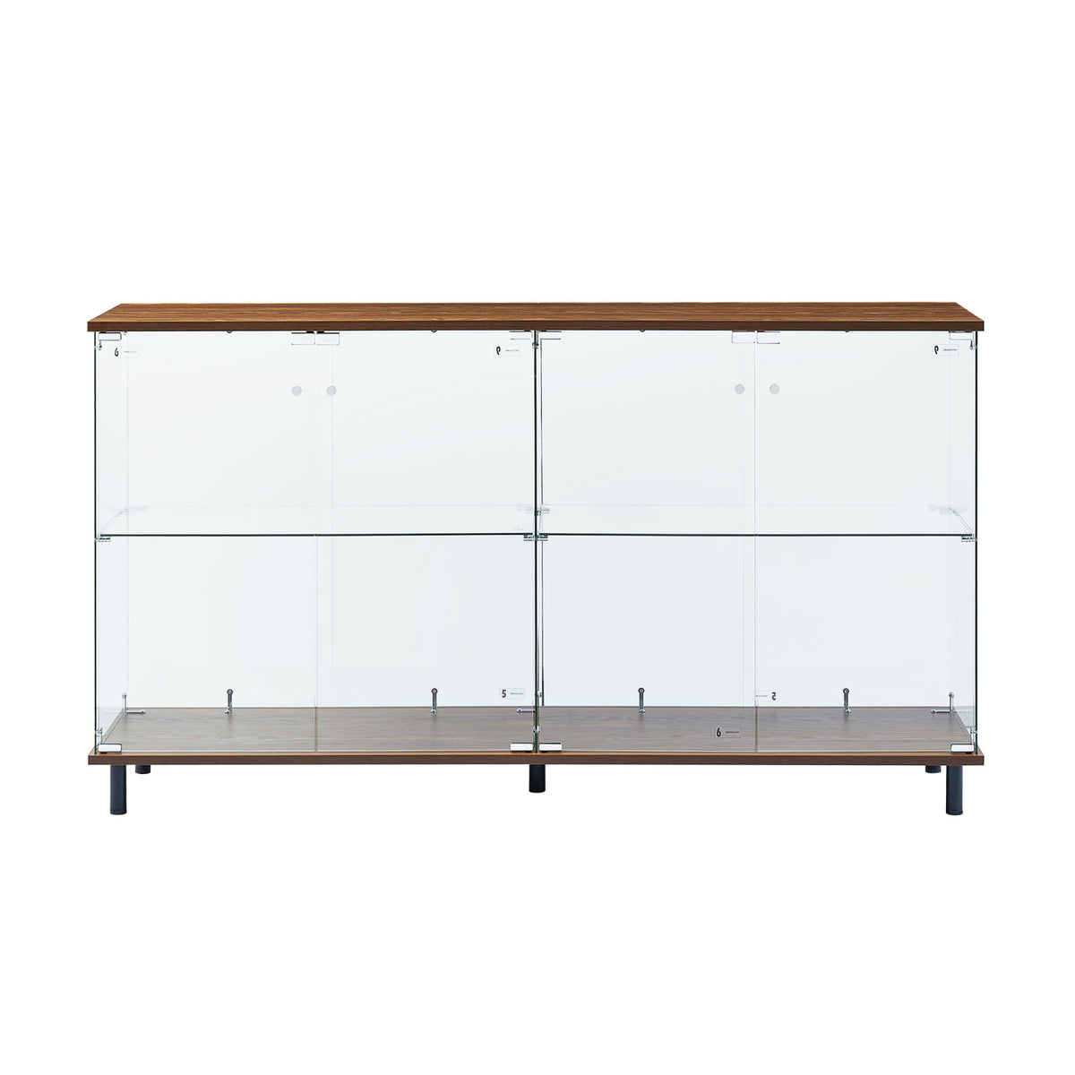 4-Doors Walnut Storage Cabinet by OROA