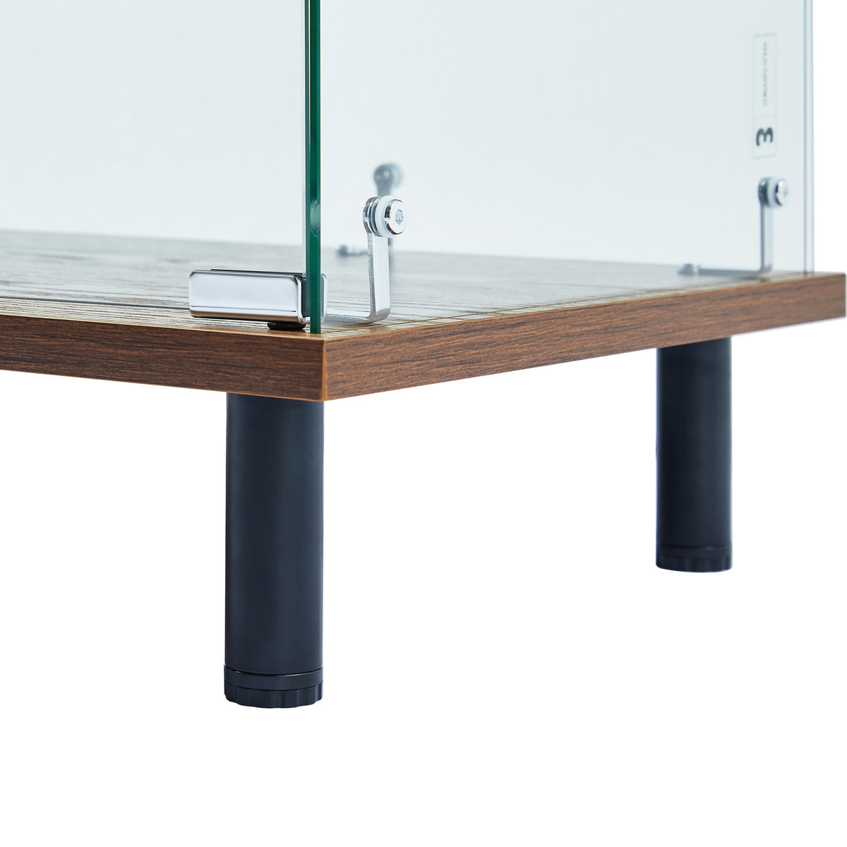 4-Doors Walnut Storage Cabinet by OROA
