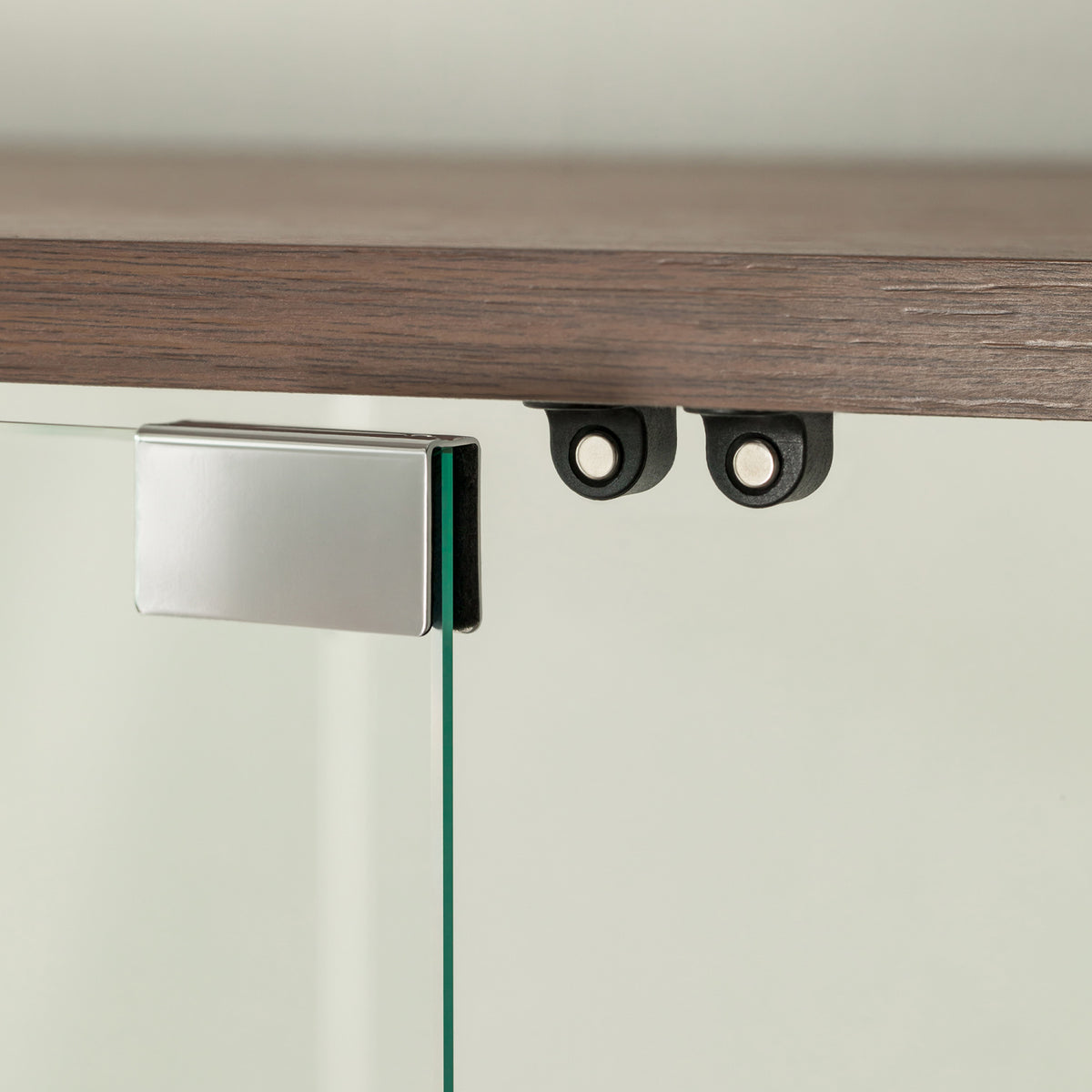 4-Doors Walnut Storage Cabinet by OROA