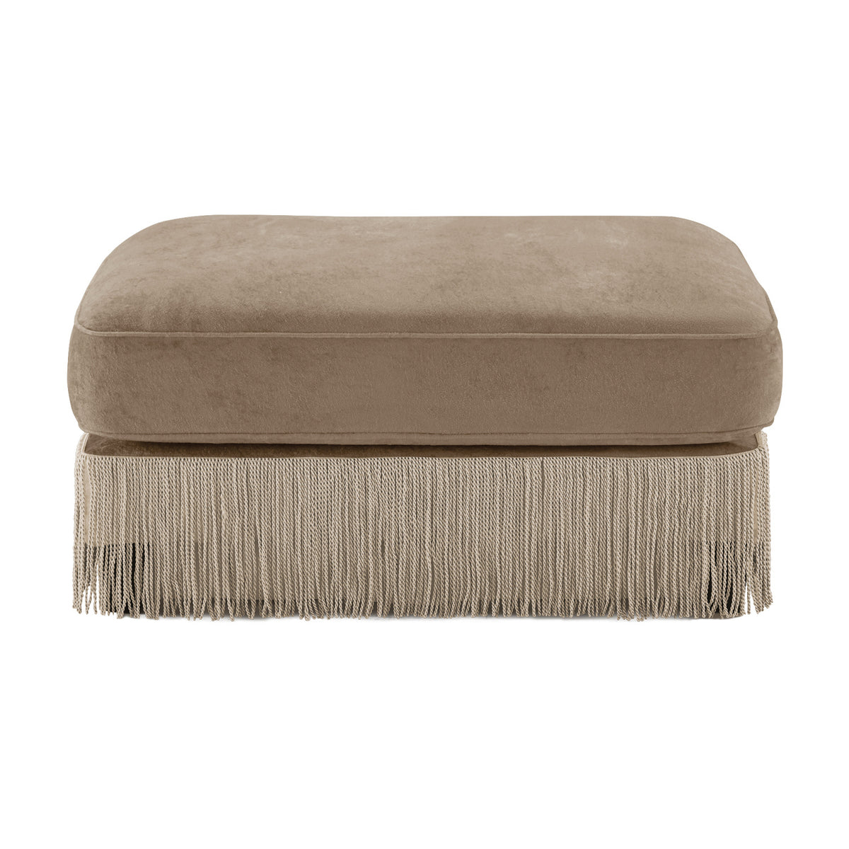 Camel Velvet Ottoman | OROA