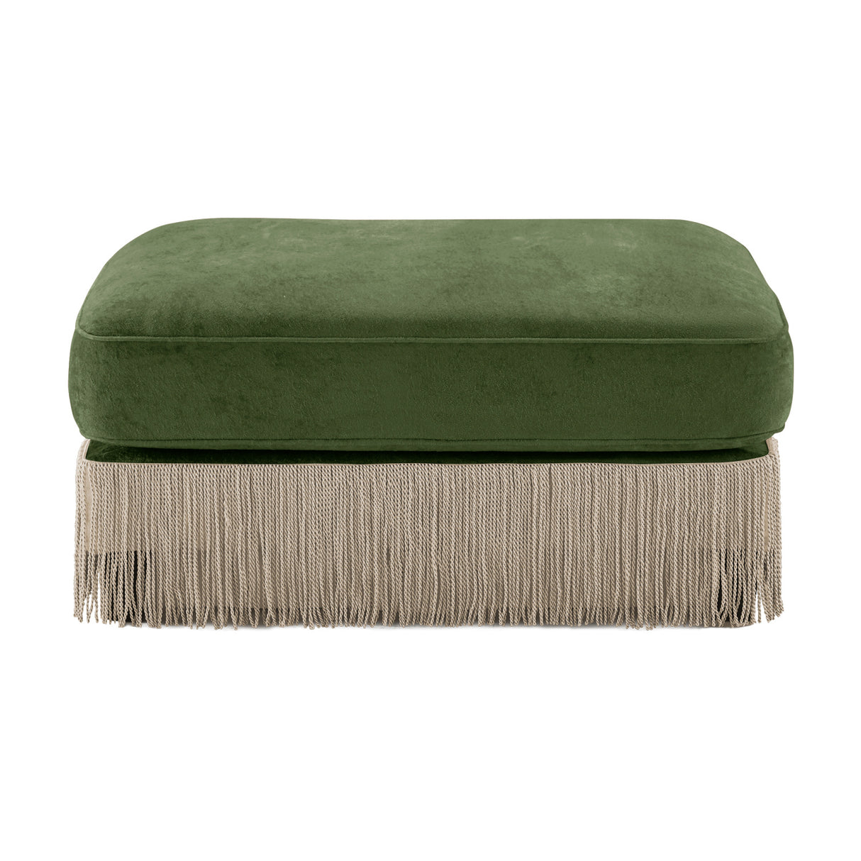 Green Velvet Ottoman | OROA