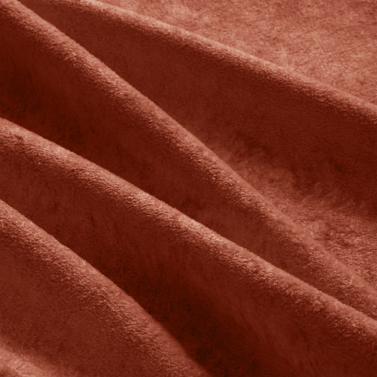 Red Brown Velvet Ottoman | OROA