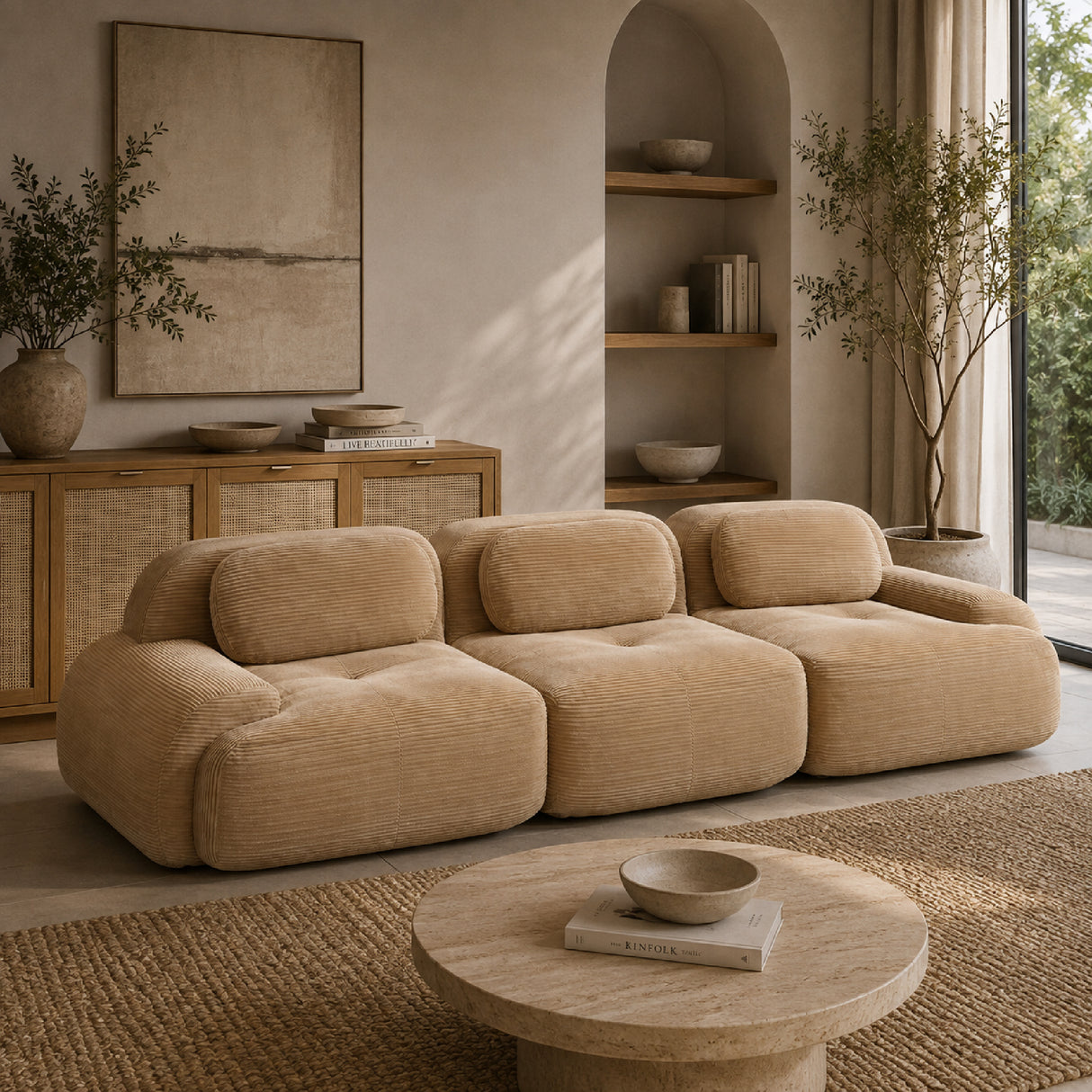 Camel 3-Seater Modular Sofa | OROA