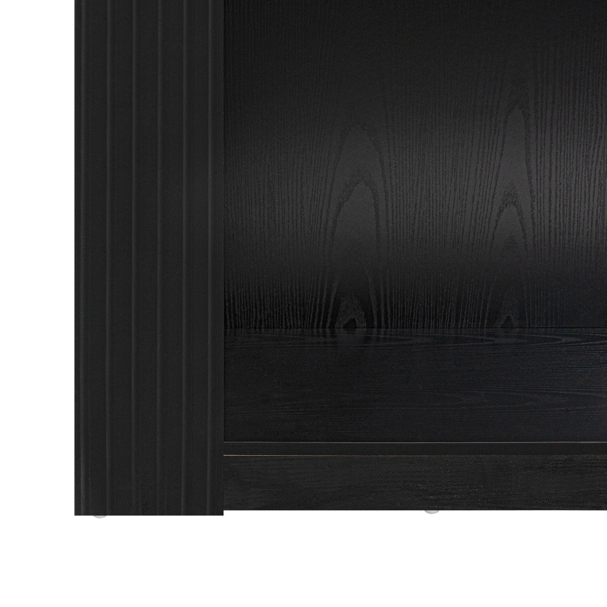 Modern Black 4-Tier Arched Bookcase | OROA