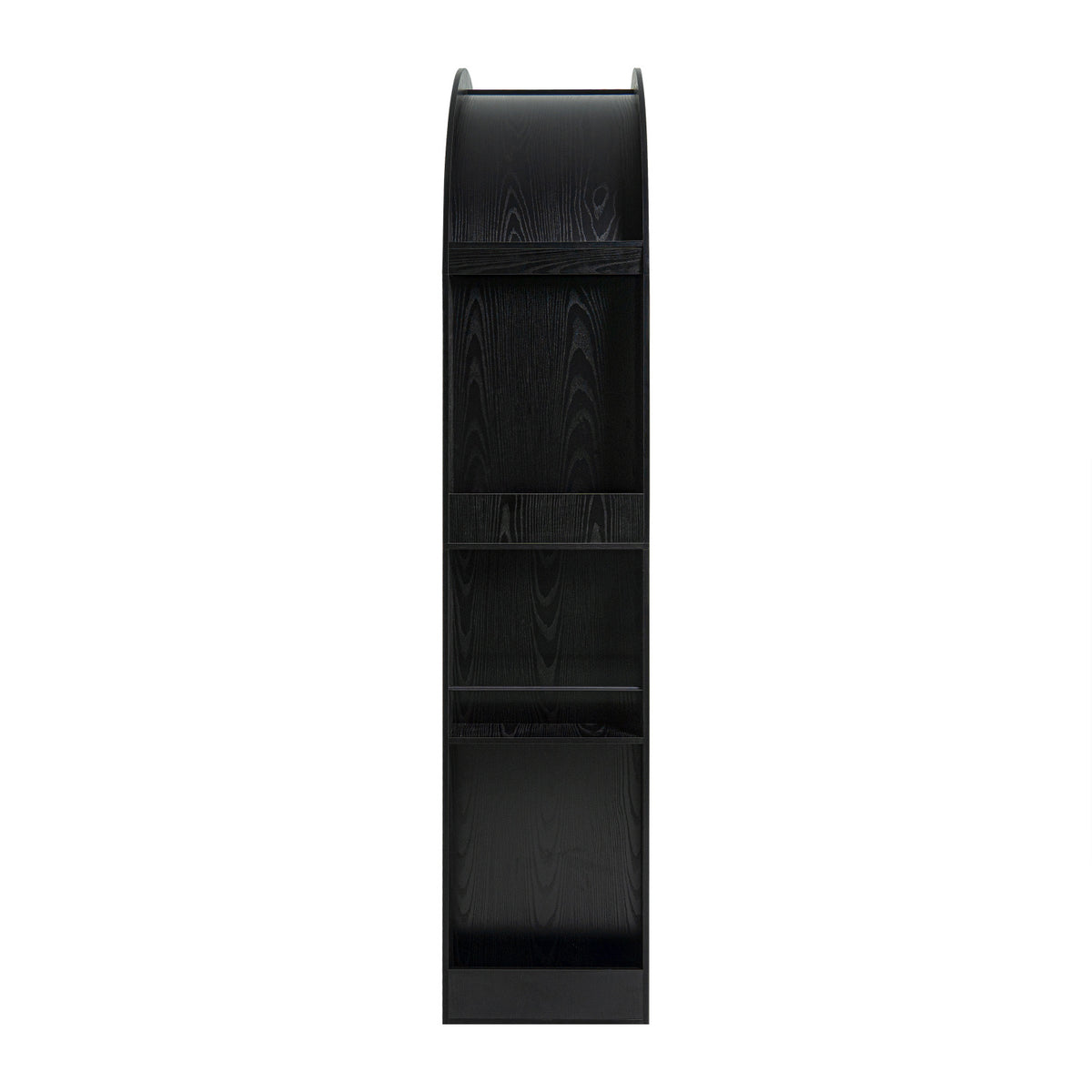 Modern Black 4-Tier Arched Bookcase | OROA