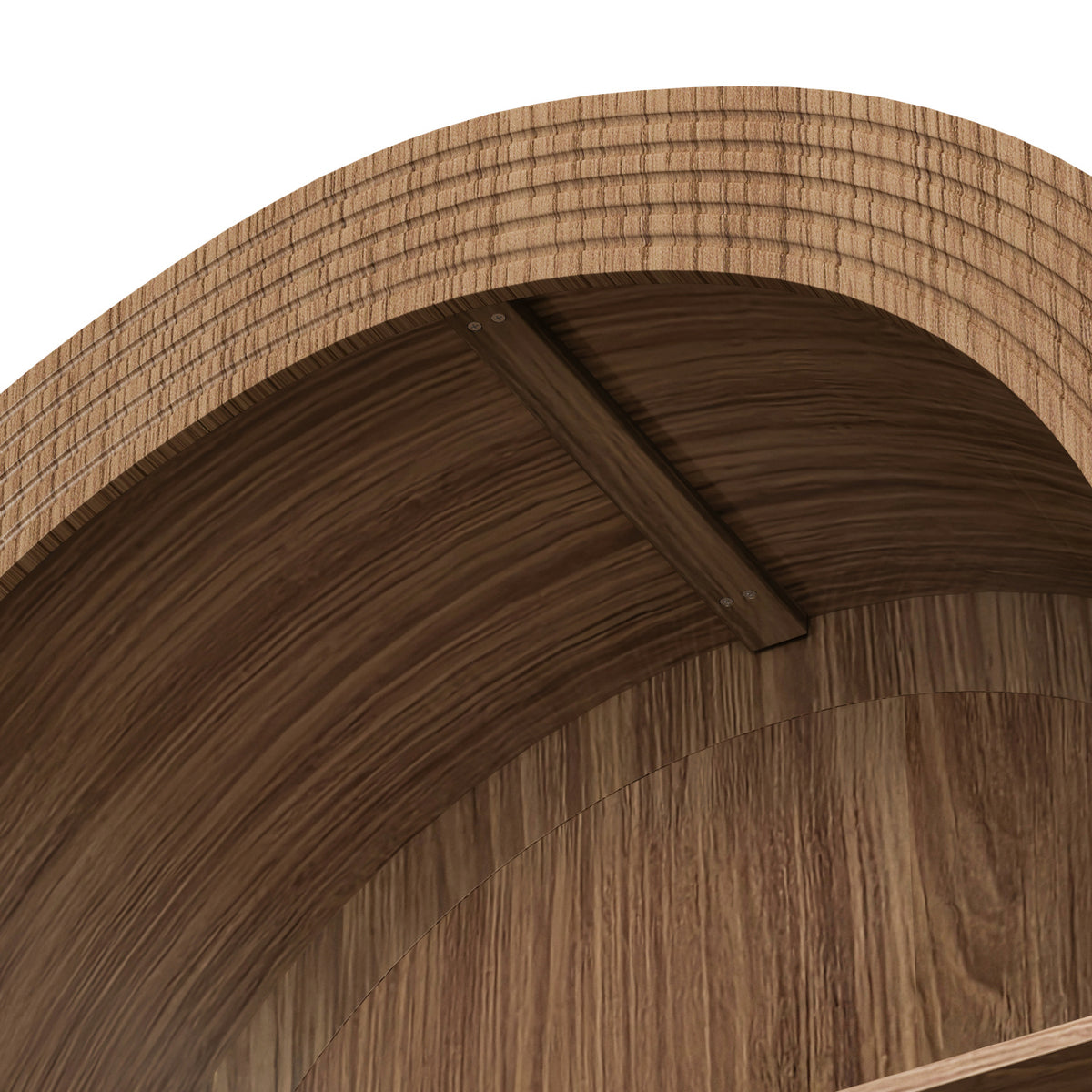 Modern 4-Tier Arched Bookcase | OROA