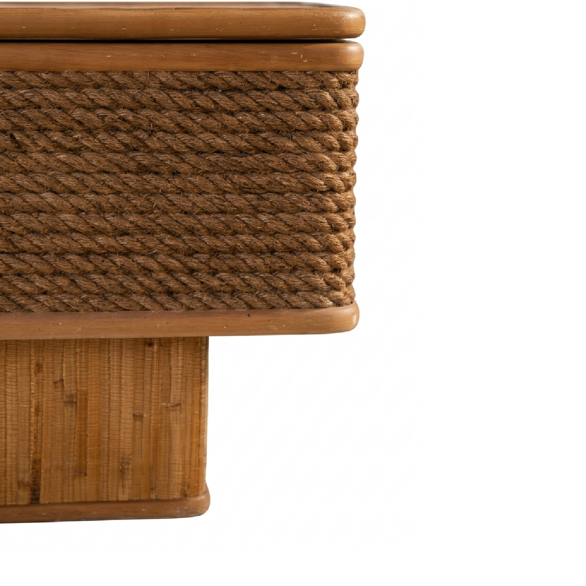 Vintage Square Rattan Coffee Table | OROA