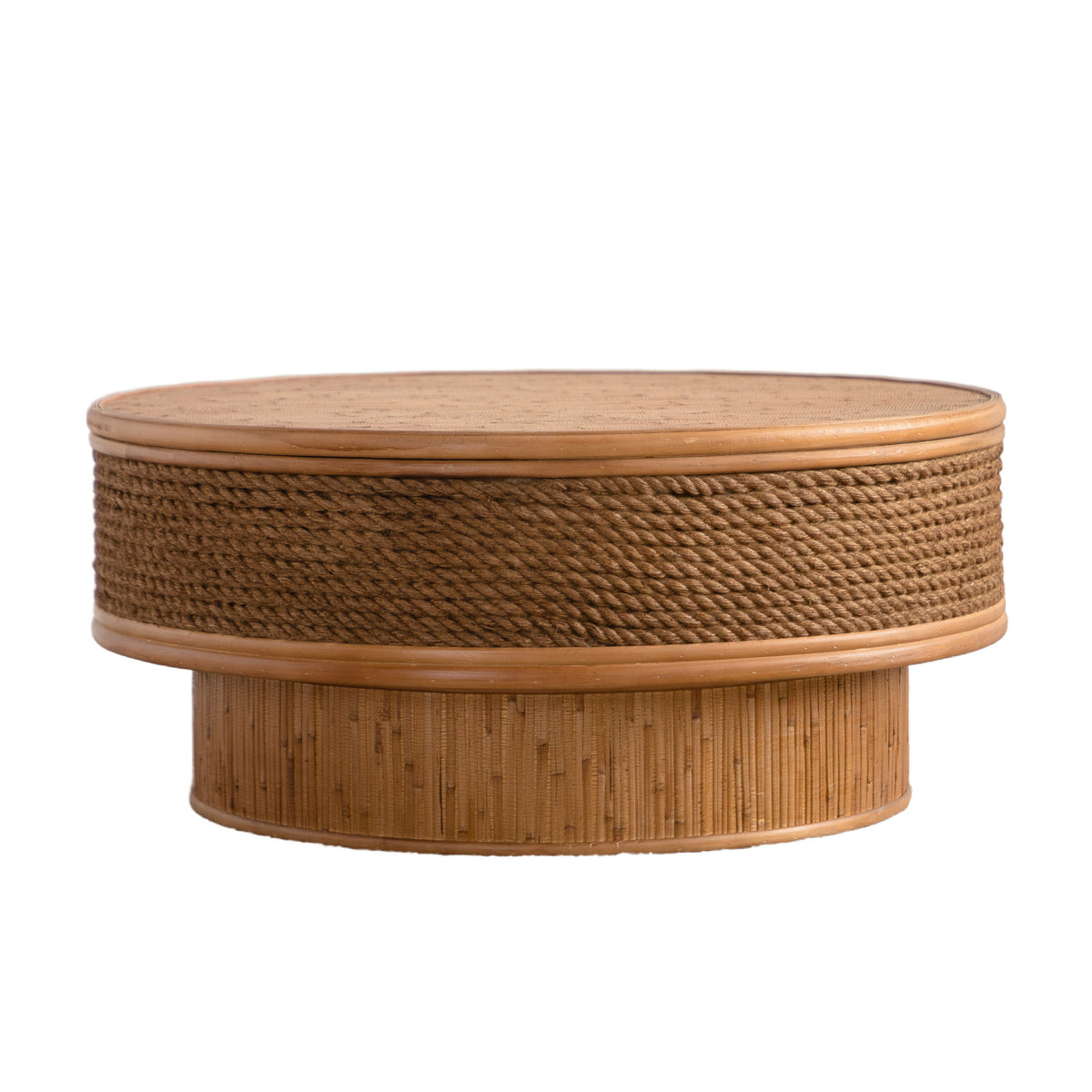 Rattan Round Retro Coffee Table | OROA