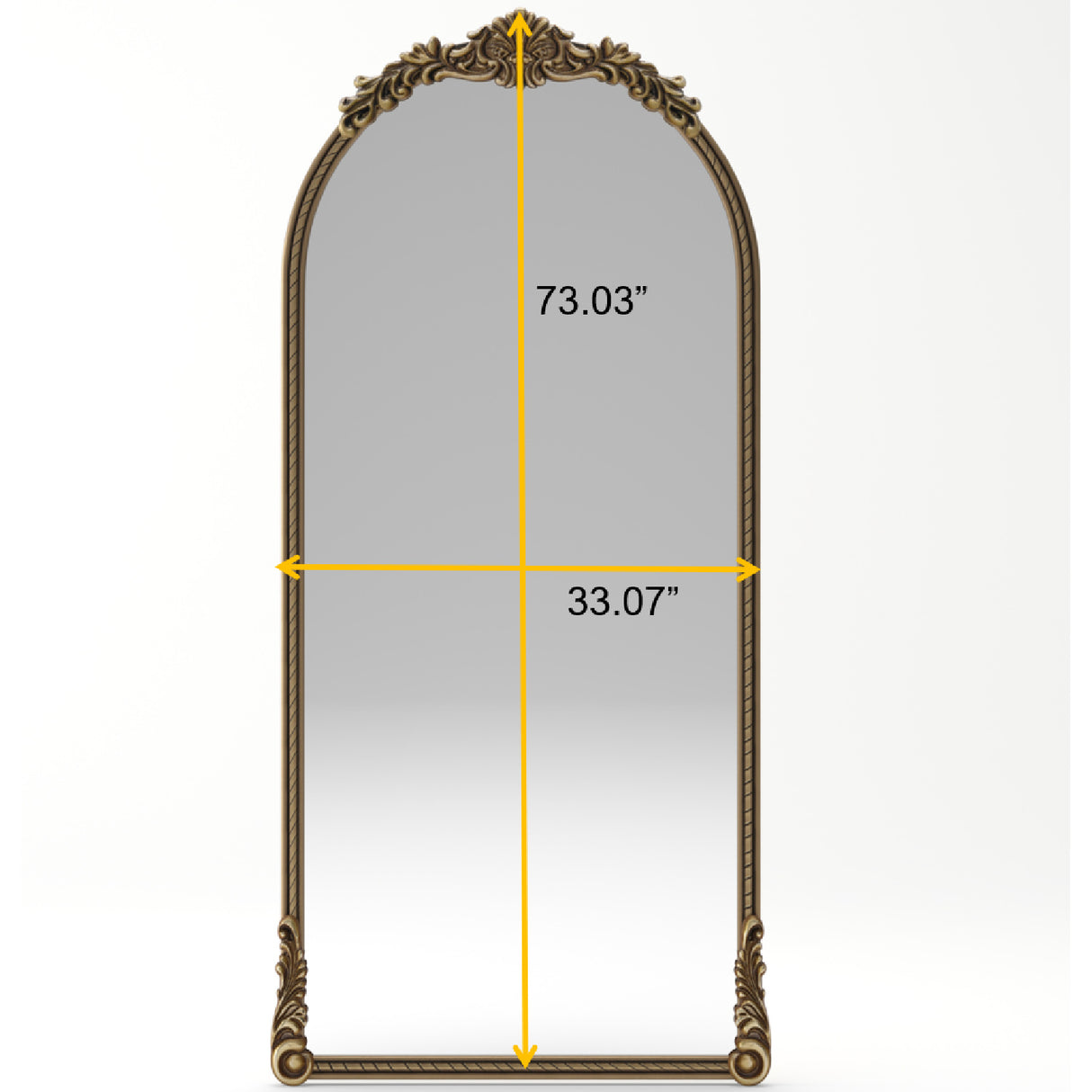 Modern European furniture - Arch Oval Vintage Wall Mirror - www.oroa.com