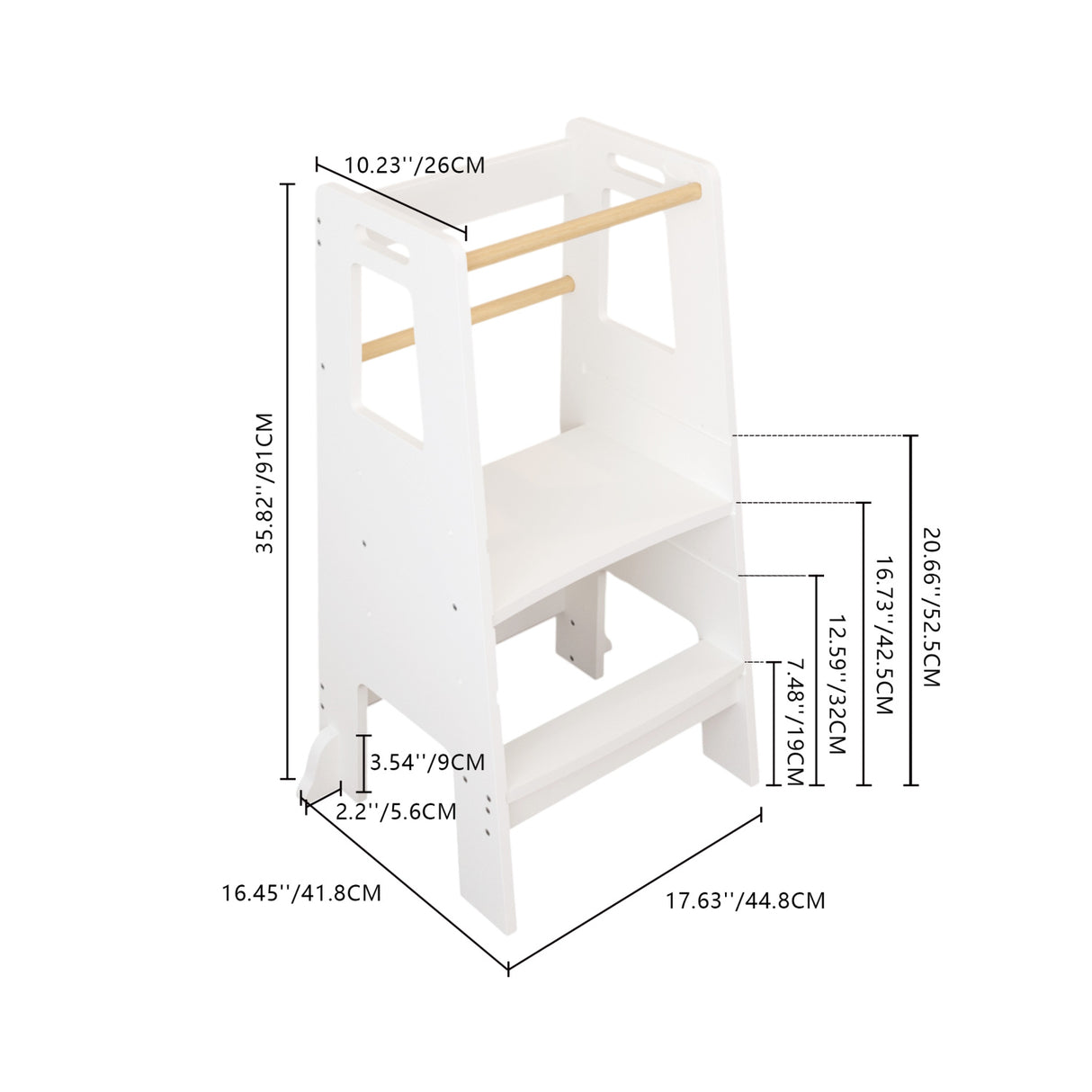 Adjustable Kids Montessori Kitchen Standing Tower | OROA Kids