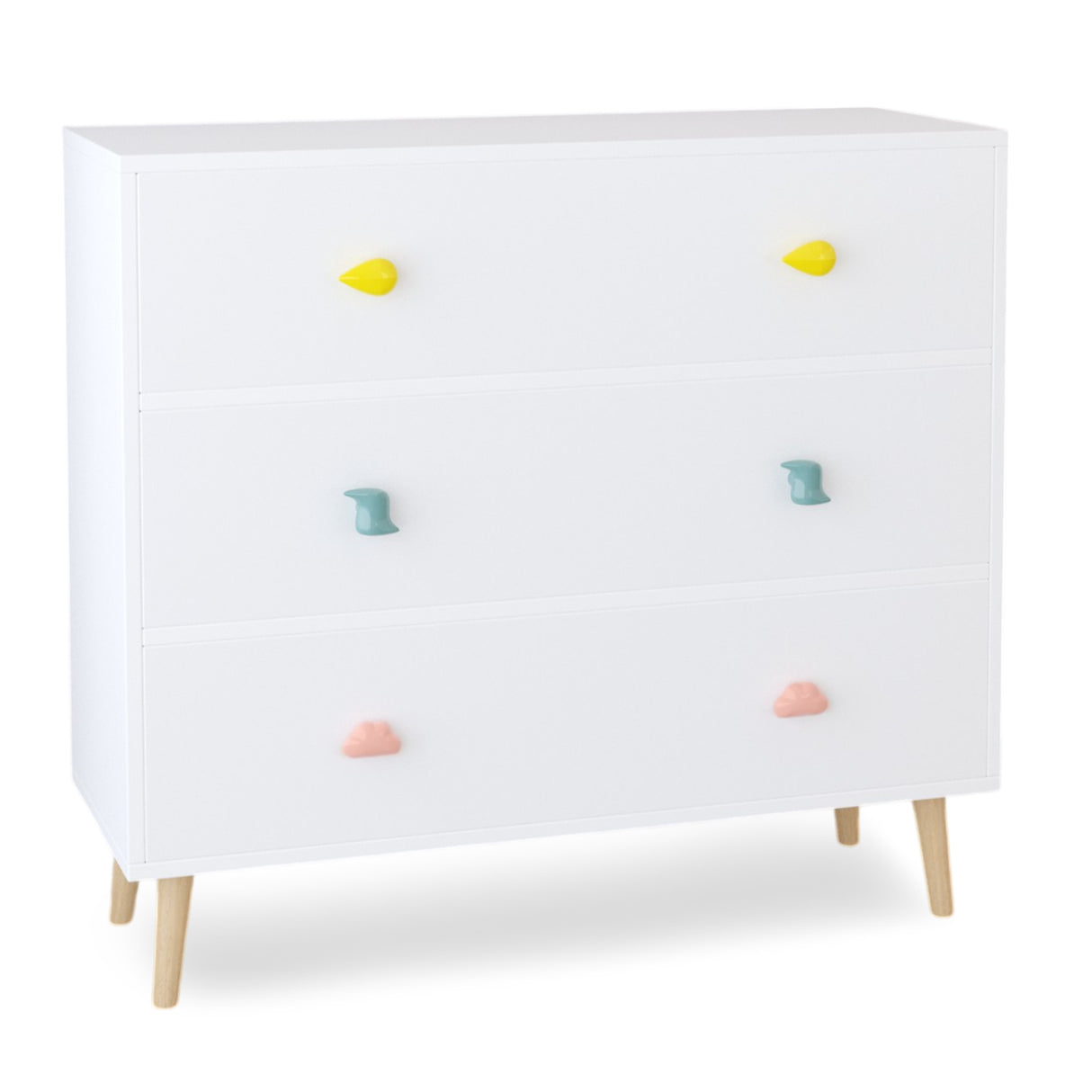 Solid Wood Kids 3 Drawer Dresser | OROA Kids