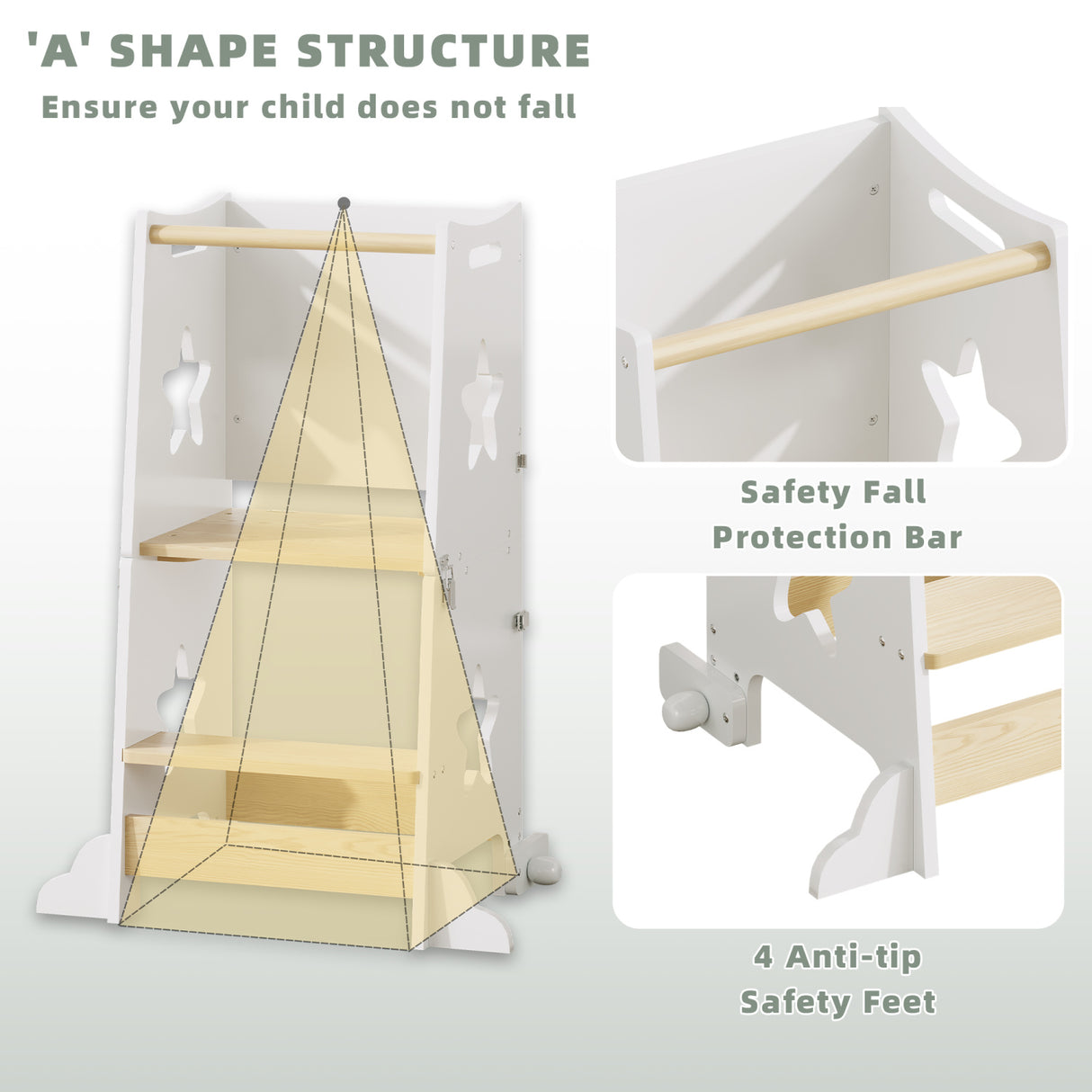 3-in-1 Multifunctional Kids Learning Tower | OROA Kids