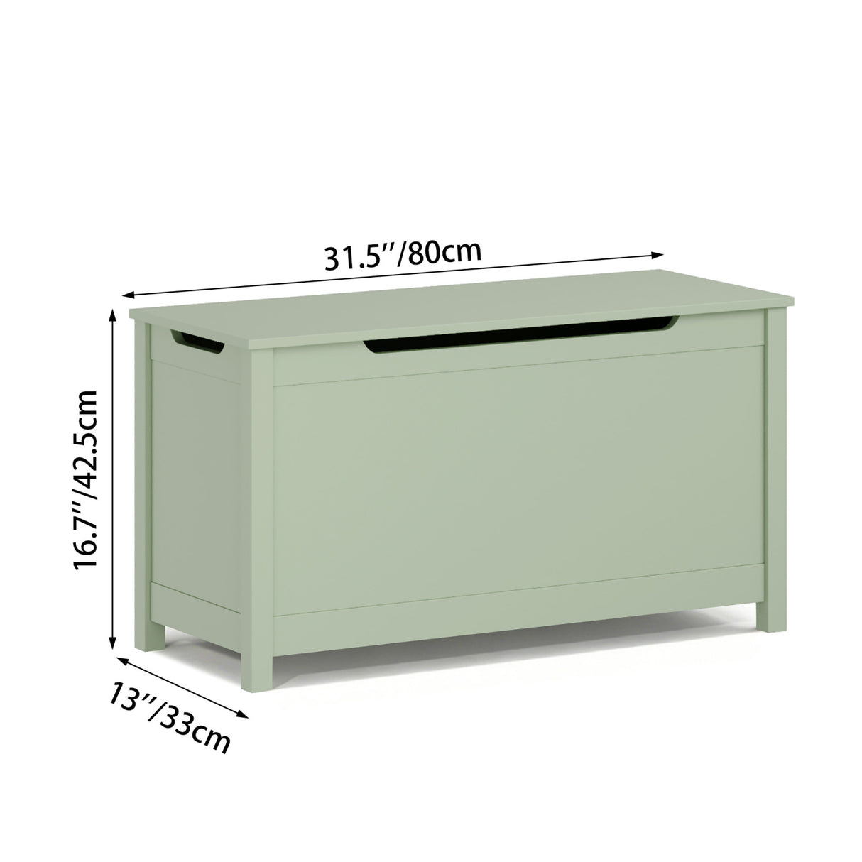 Green Wooden Toy Box | OROA Kids