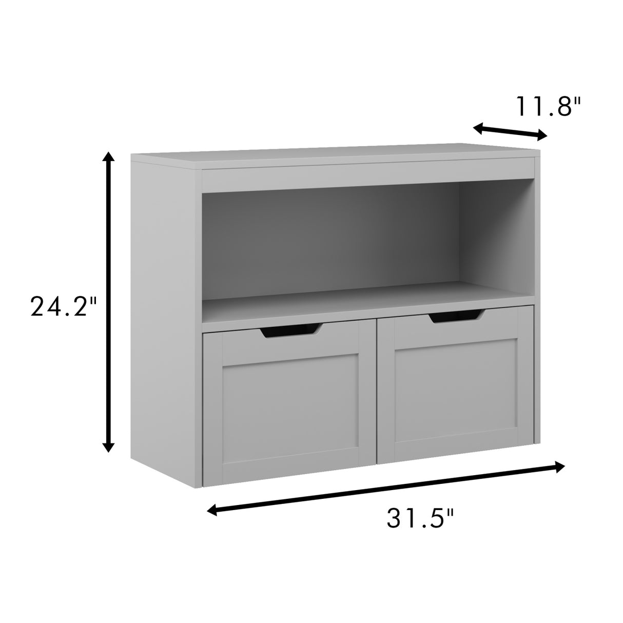 Gray Book and Toy Storage Cabinet Organizer | OROA Kids