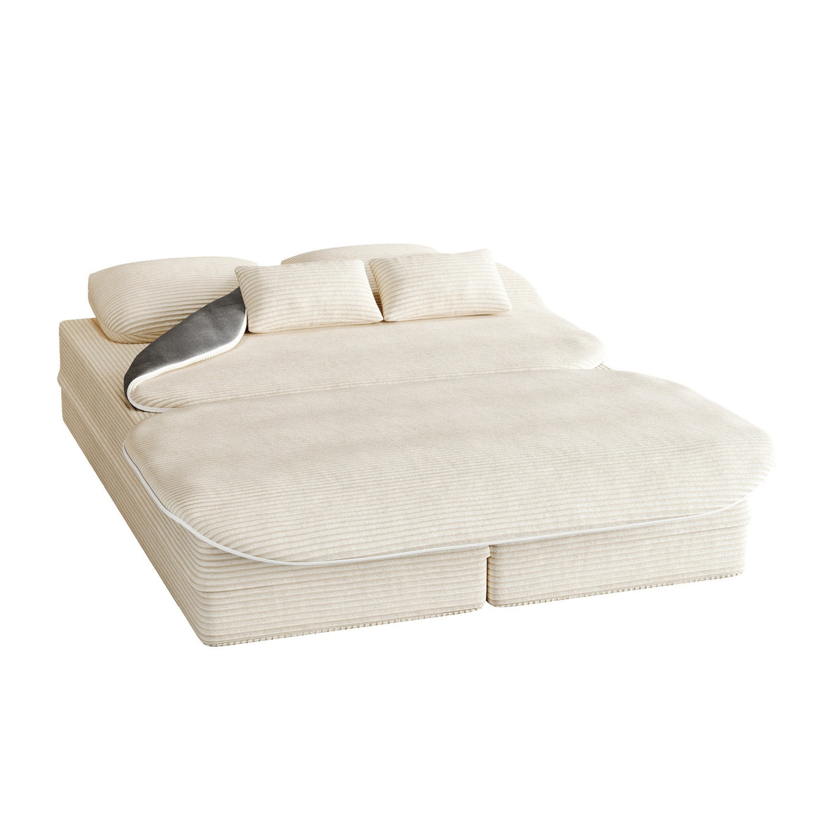 Modern European furniture -Upholstered Foldable Sofa Bed - www.oroa.com