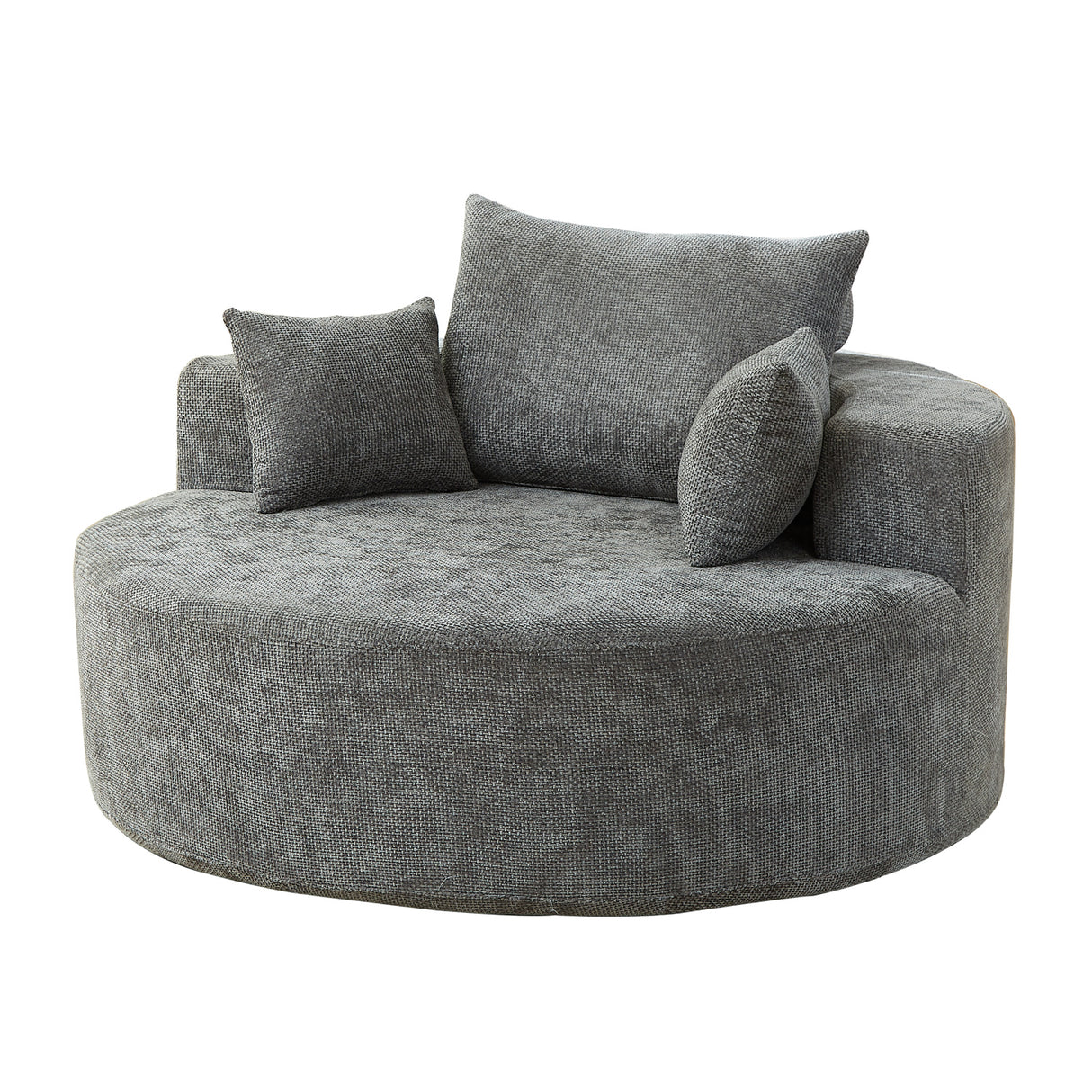 Gray Chenille Sponge Single Sofa | OROA