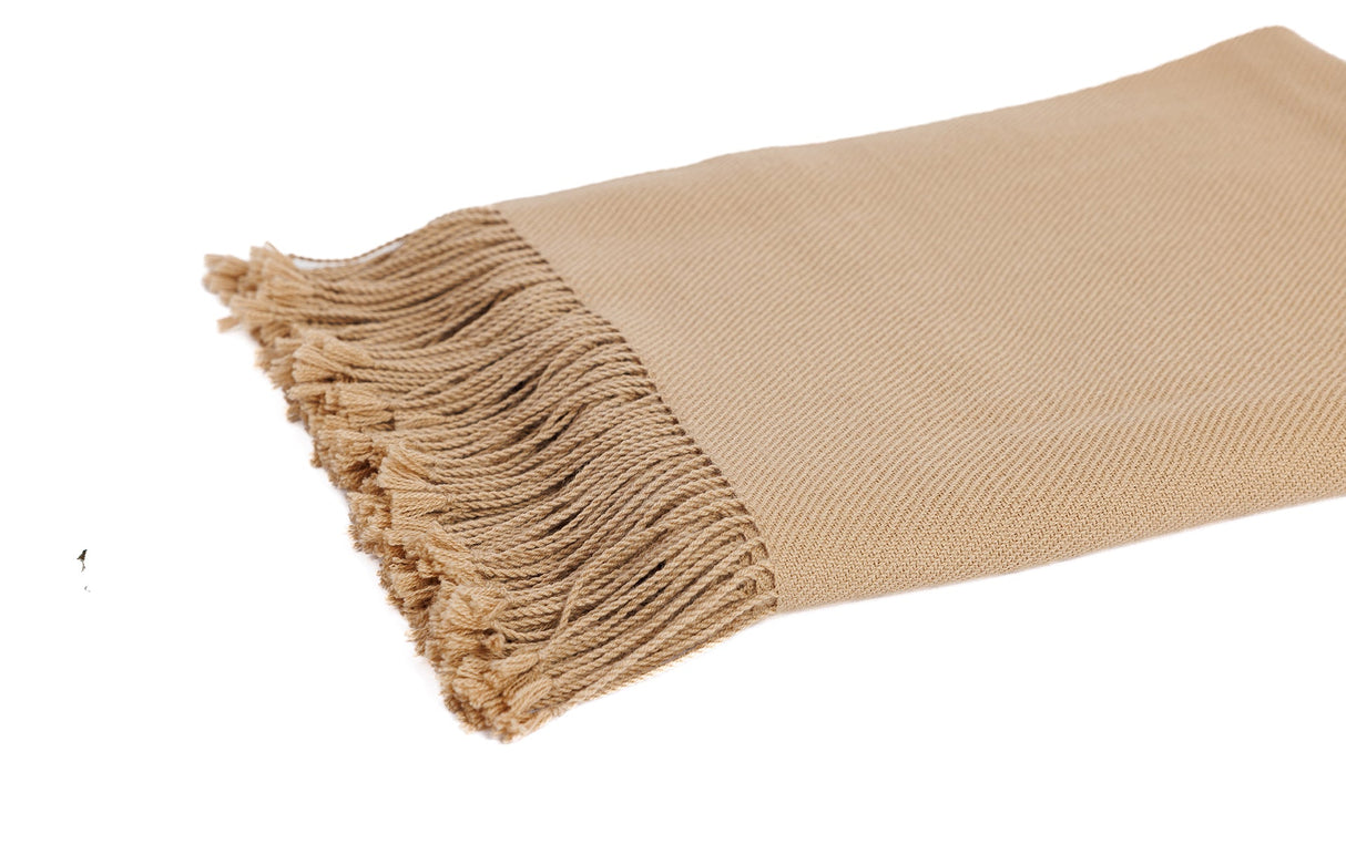 Hand-loomed Undyed 100% Baby Alpaca - Throw Blanket - OROA