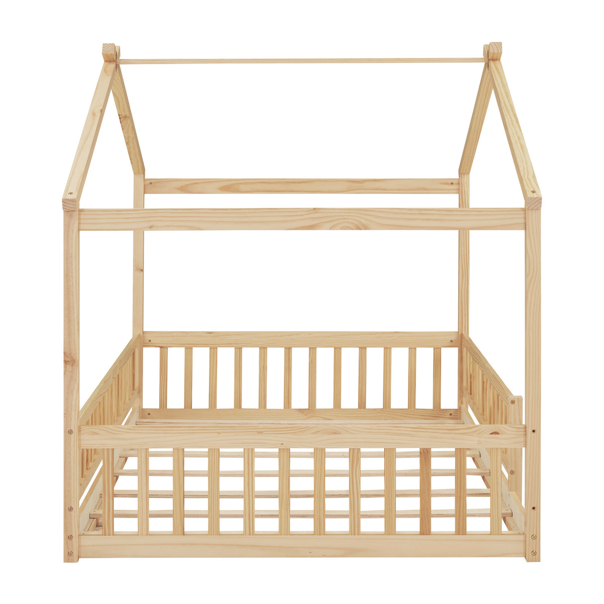 Full Size Wood Bed House Bed Frame | OROA Kids