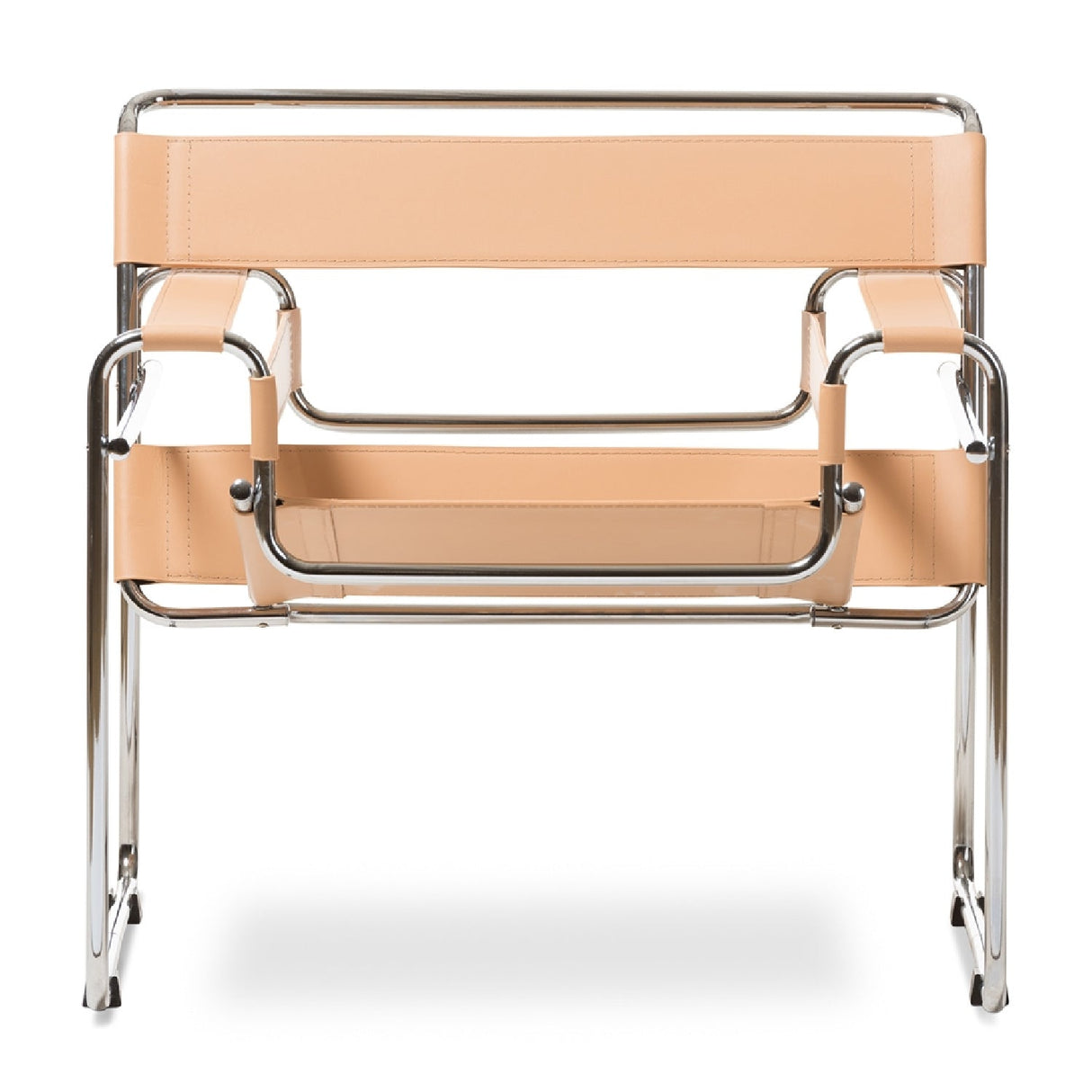 Modern European furniture - Leather Inspired Strips Accent Chair - www.oroa.com
