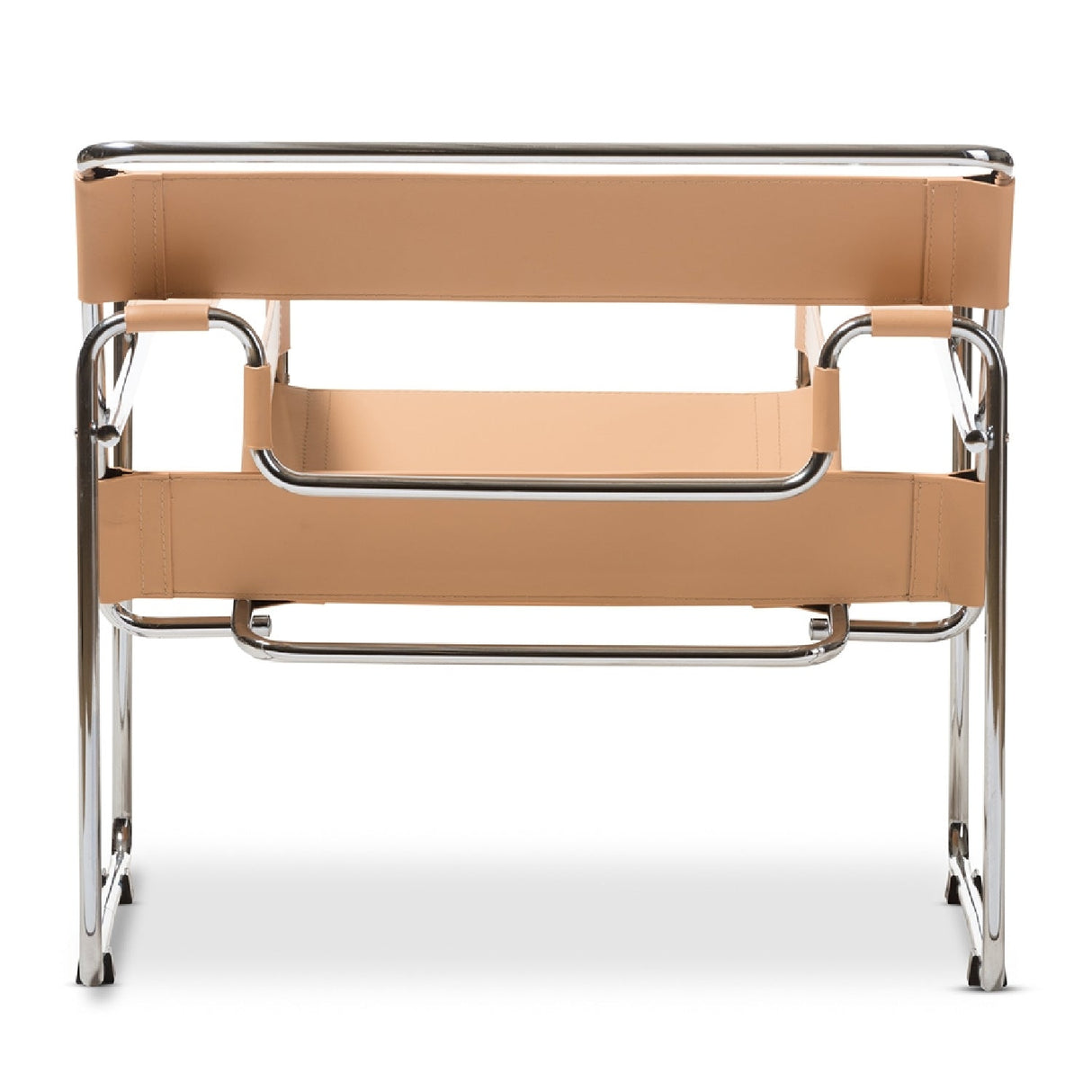 Modern European furniture - Leather Inspired Strips Accent Chair - www.oroa.com