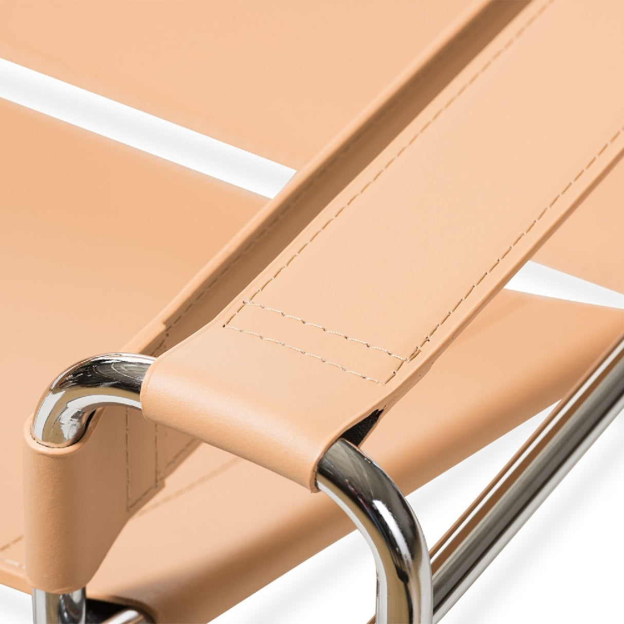 Modern European furniture - Leather Inspired Strips Accent Chair - www.oroa.com