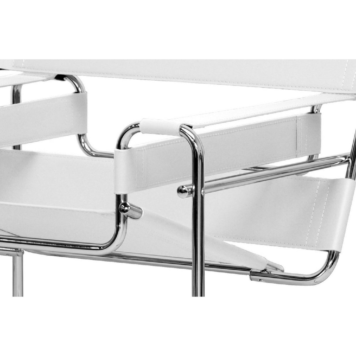 Modern European furniture - Leather Inspired Strips Accent Chair - www.oroa.com