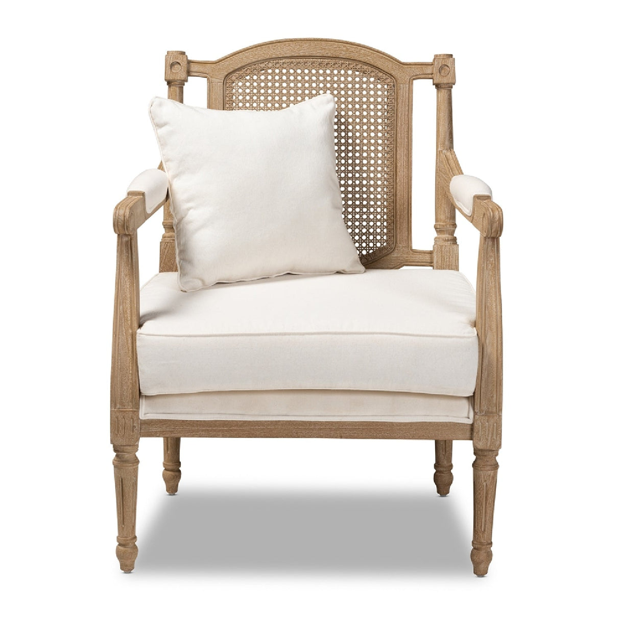 Modern European furniture - Carved Wood Framed Accent Chair - www.oroa.com