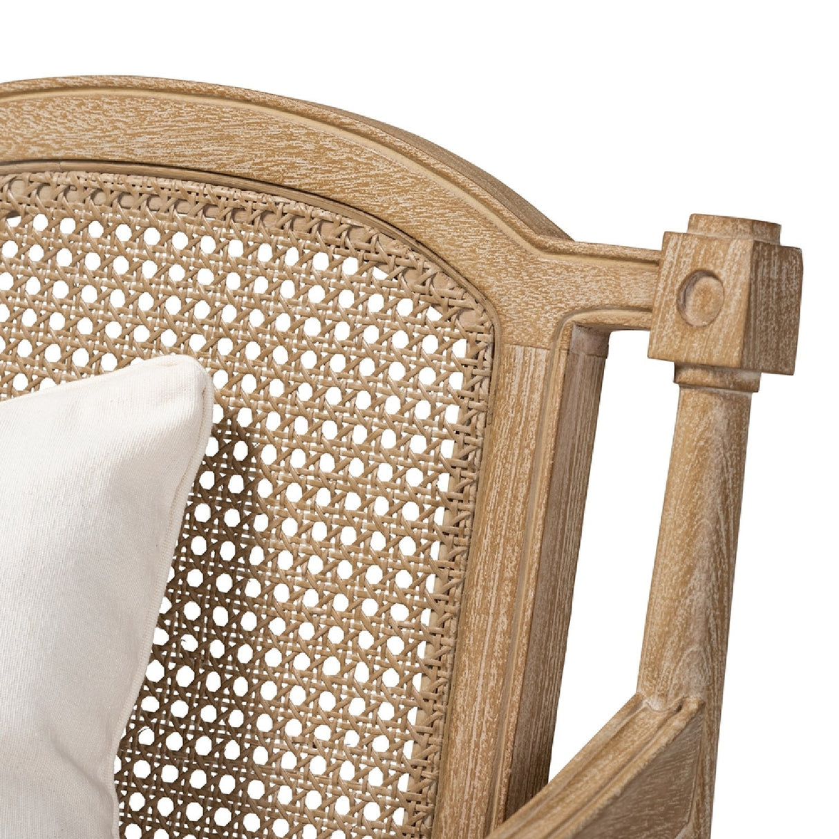 Modern European furniture - Carved Wood Framed Accent Chair - www.oroa.com