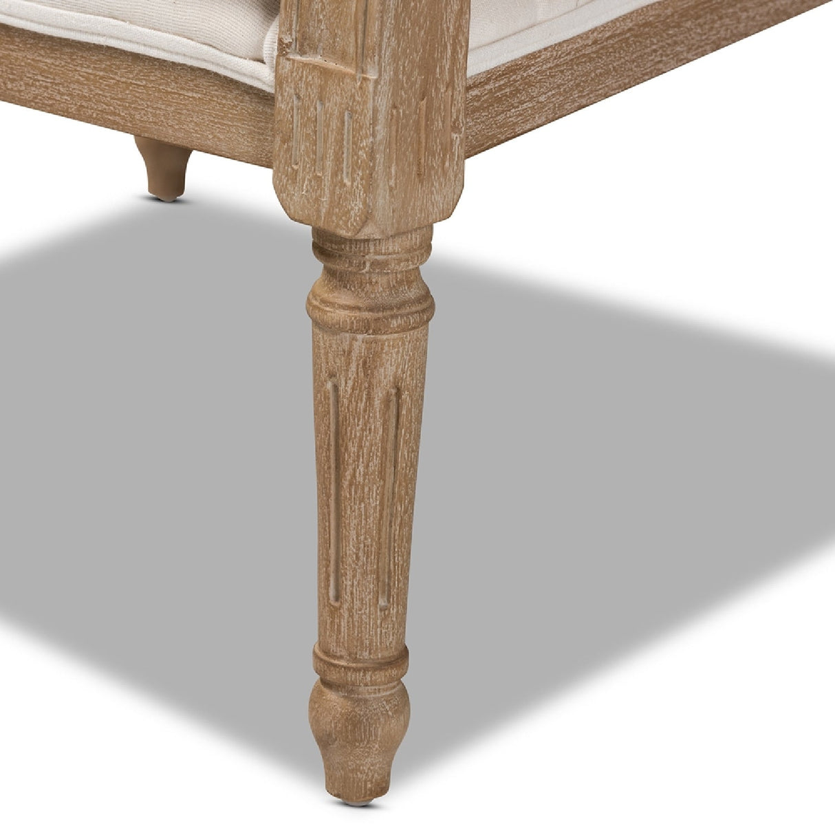 Modern European furniture - Carved Wood Framed Accent Chair - www.oroa.com